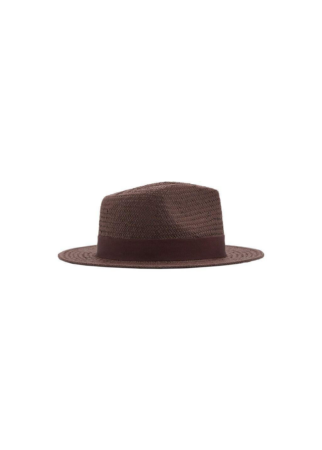Brown Natural Fiber Bow Hat, 0201_32, large image number 2