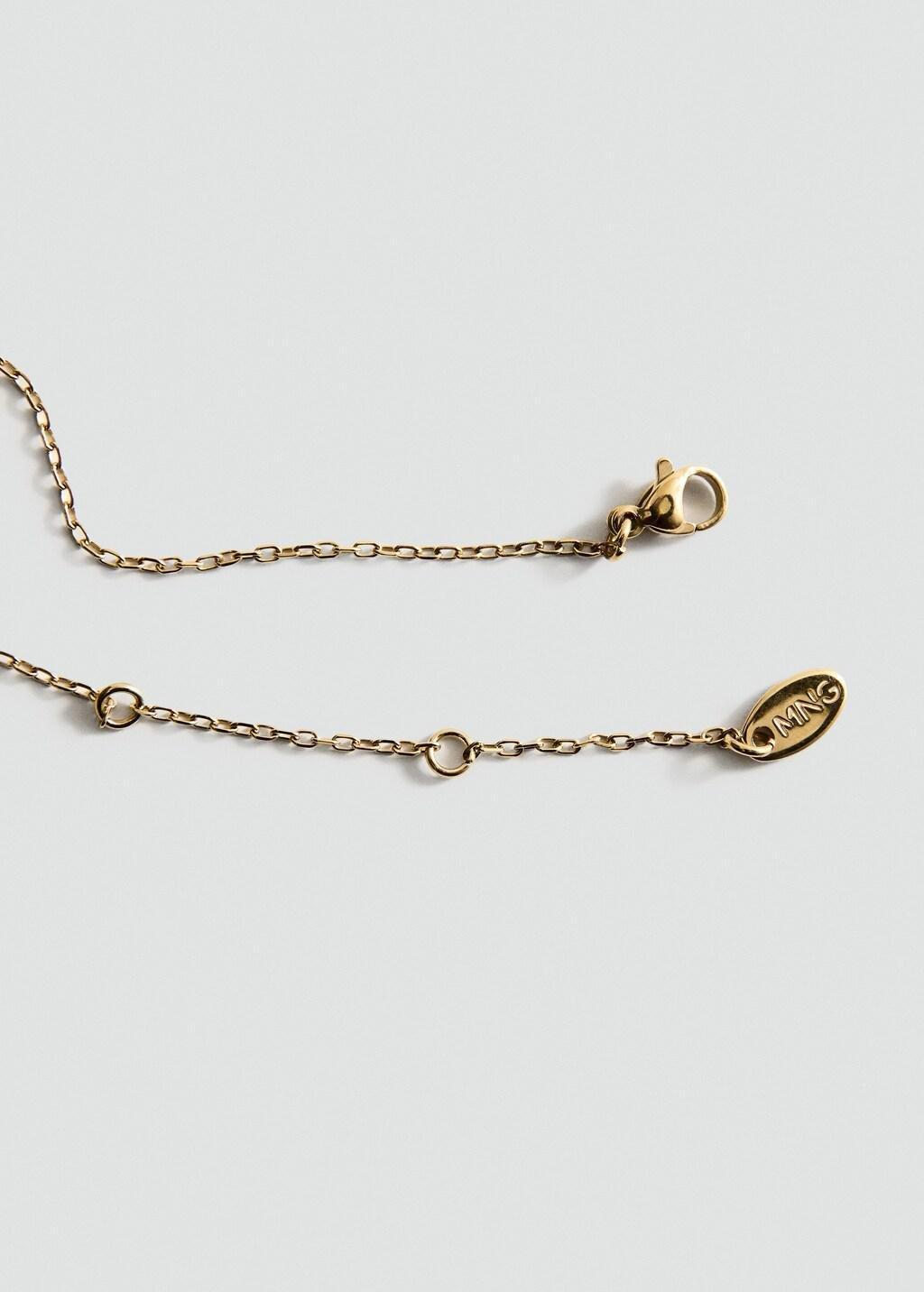 Gold Sphere Pendant Necklace In Stainless Steel, Gold, large image number 1