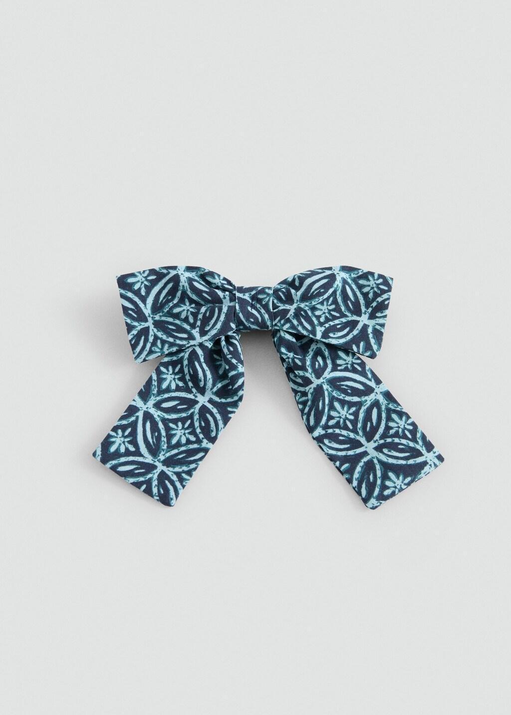 Turquoise Bow Hair Tie, Kids Girl, Turquoise - Aqua, large image number 3