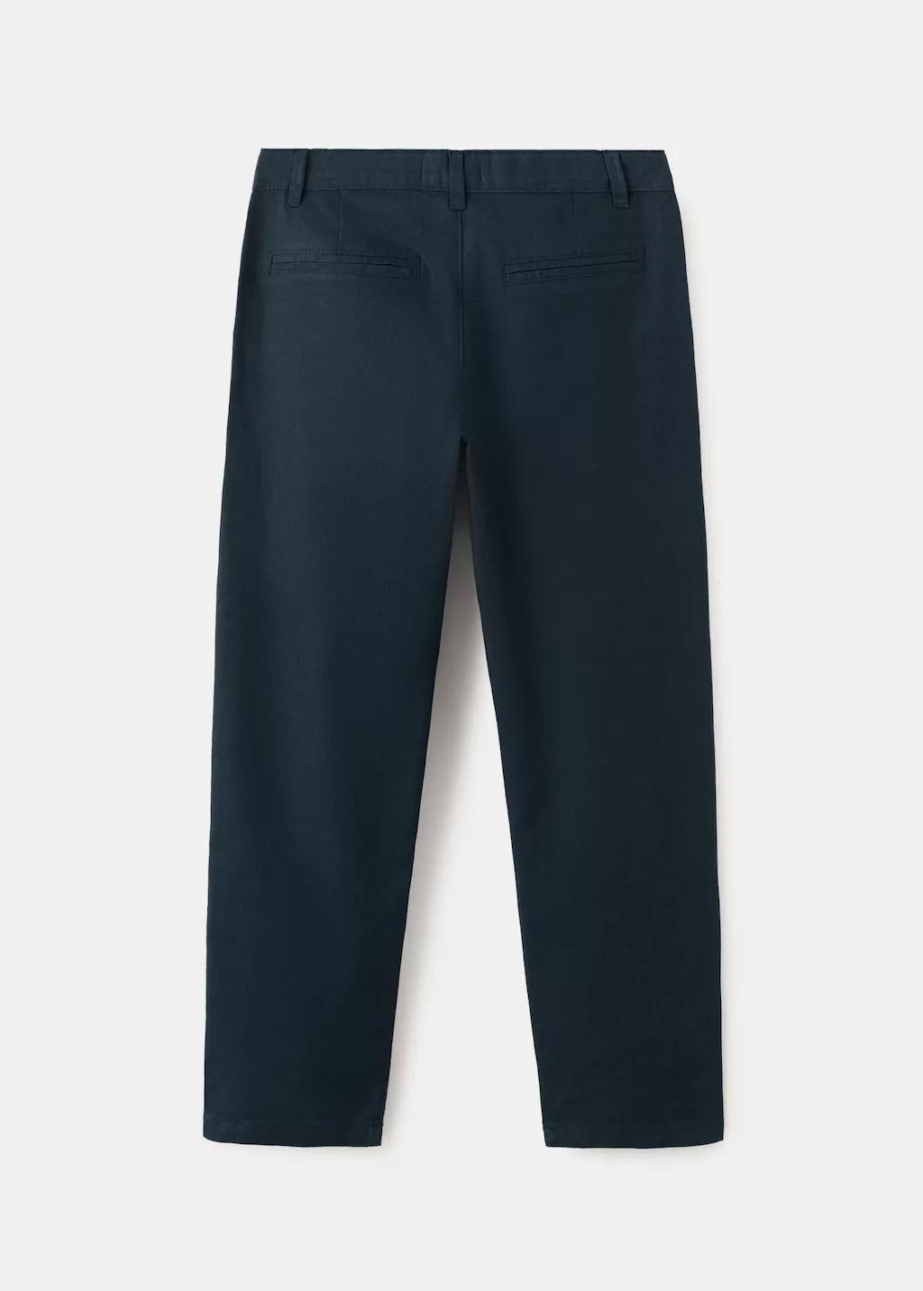 NAVY Straight linen-blend trousers, Kids Boy, Navy, large image number 2