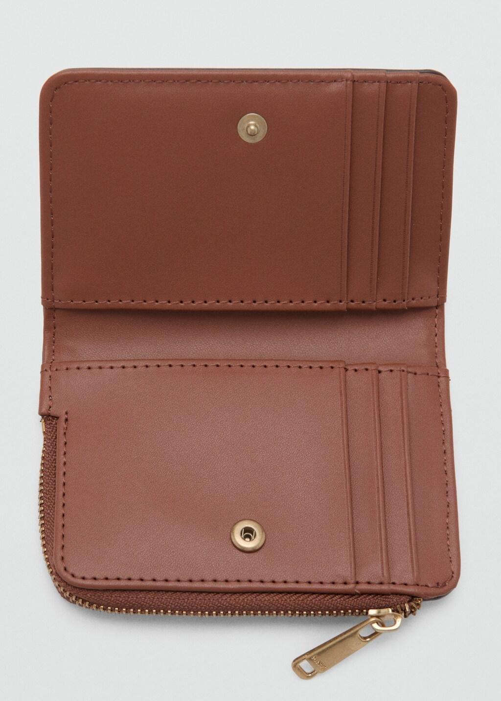 LIGHT BEIGE Small canvas wallet with logo, Light Beige, large image number 1