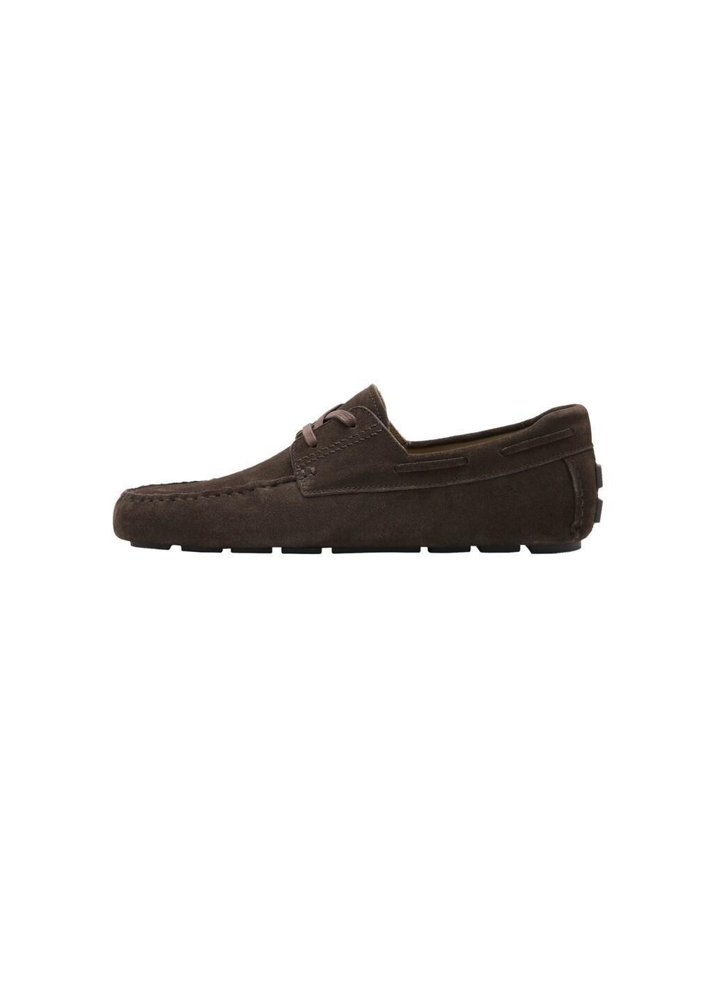 Brown Driver Shoe With Laces, 0201_30, large image number 3