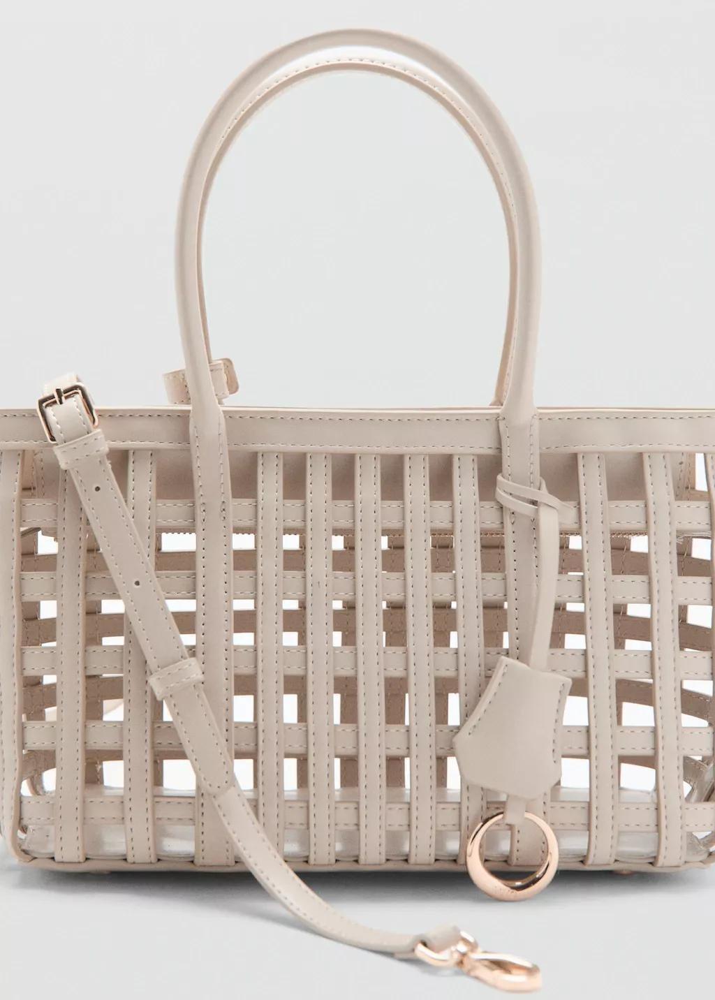 White Braided Handbag, 0201_02, large image number 1
