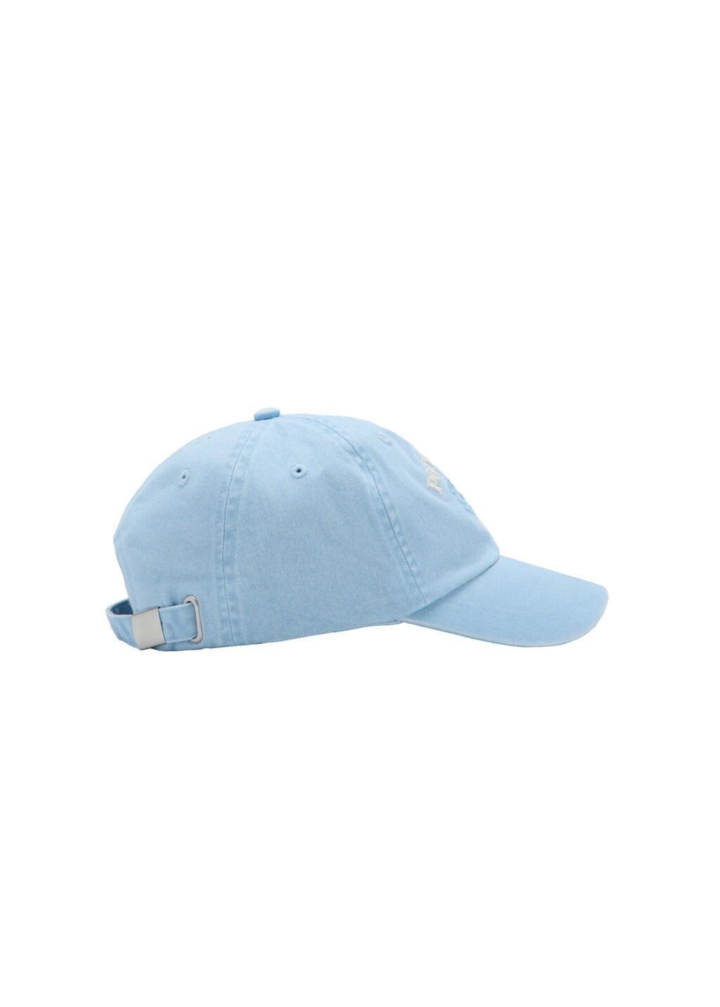 Blue Embroidered Cotton Cap, Kids Boys, 0201_50, large image number 2