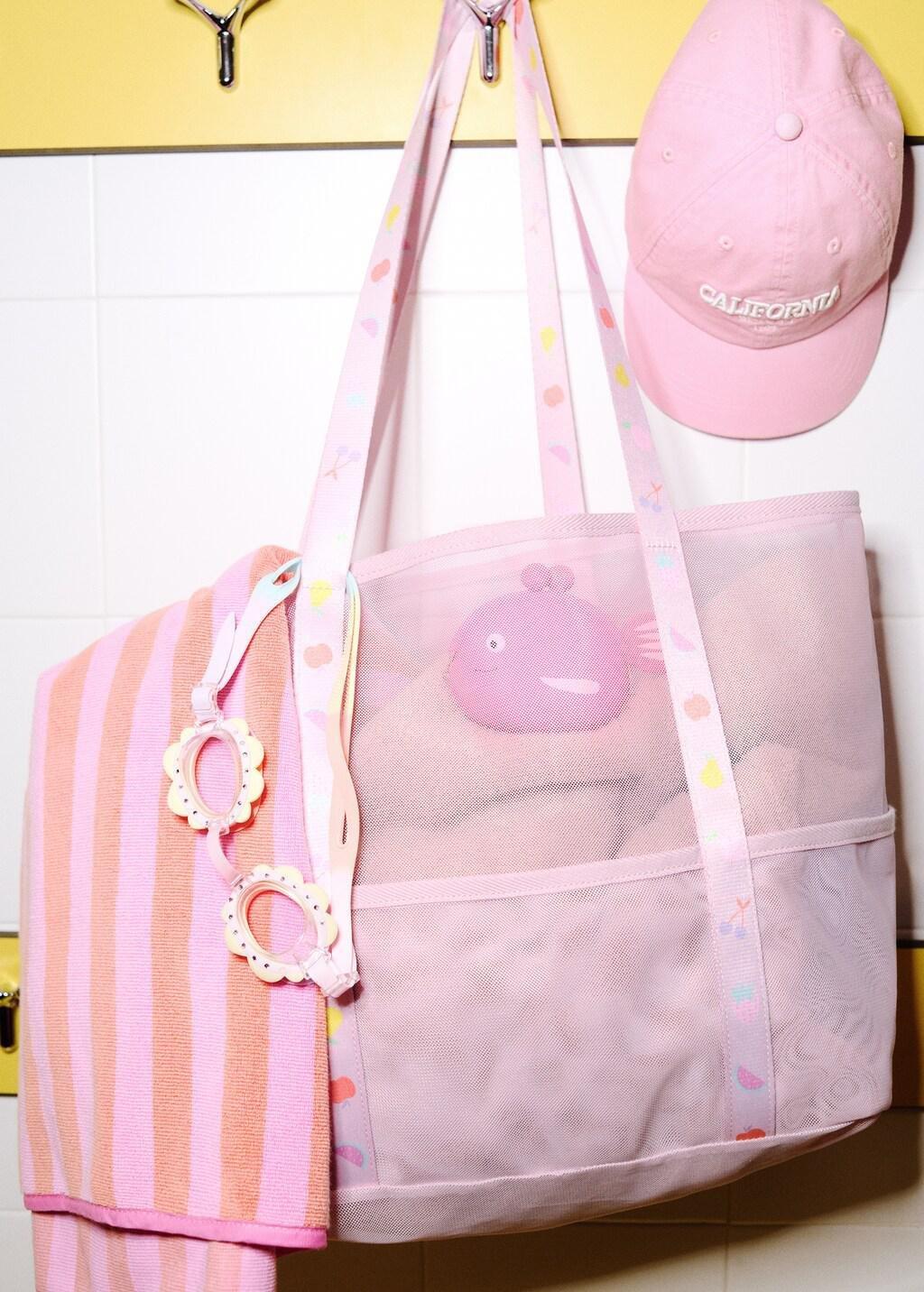 Pink Embroidered Cotton Cap, Kids Girl, Pink, large image number 2