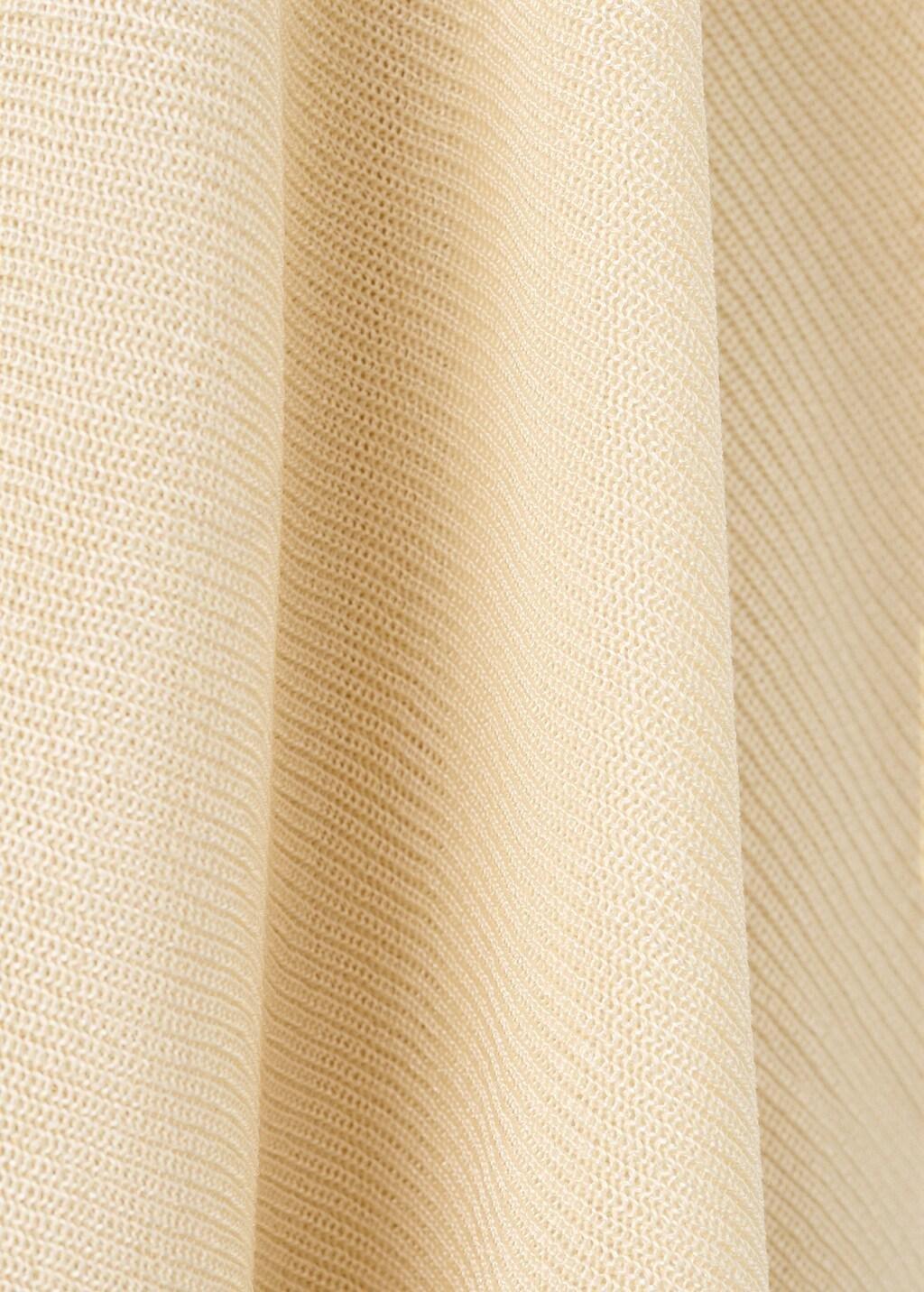 Yellow Asymmetrical Knitted Cape, Yellow, large image number 1