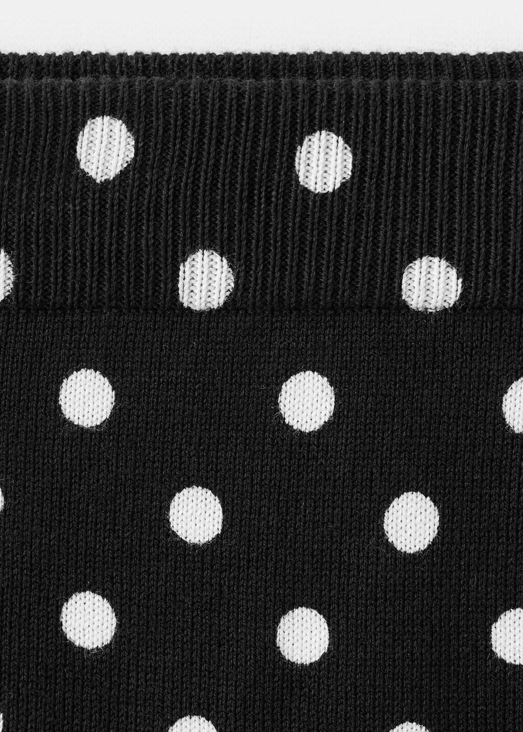 Black Polka Dots Midi Skirt, 0201_99, large image number 5