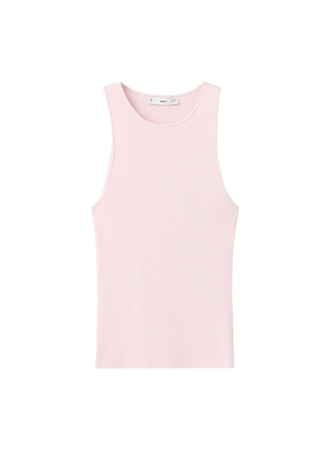 Pink Lt Pastel Fitted Fine-Knit Top, Light-Pastel Pink, large image number 7