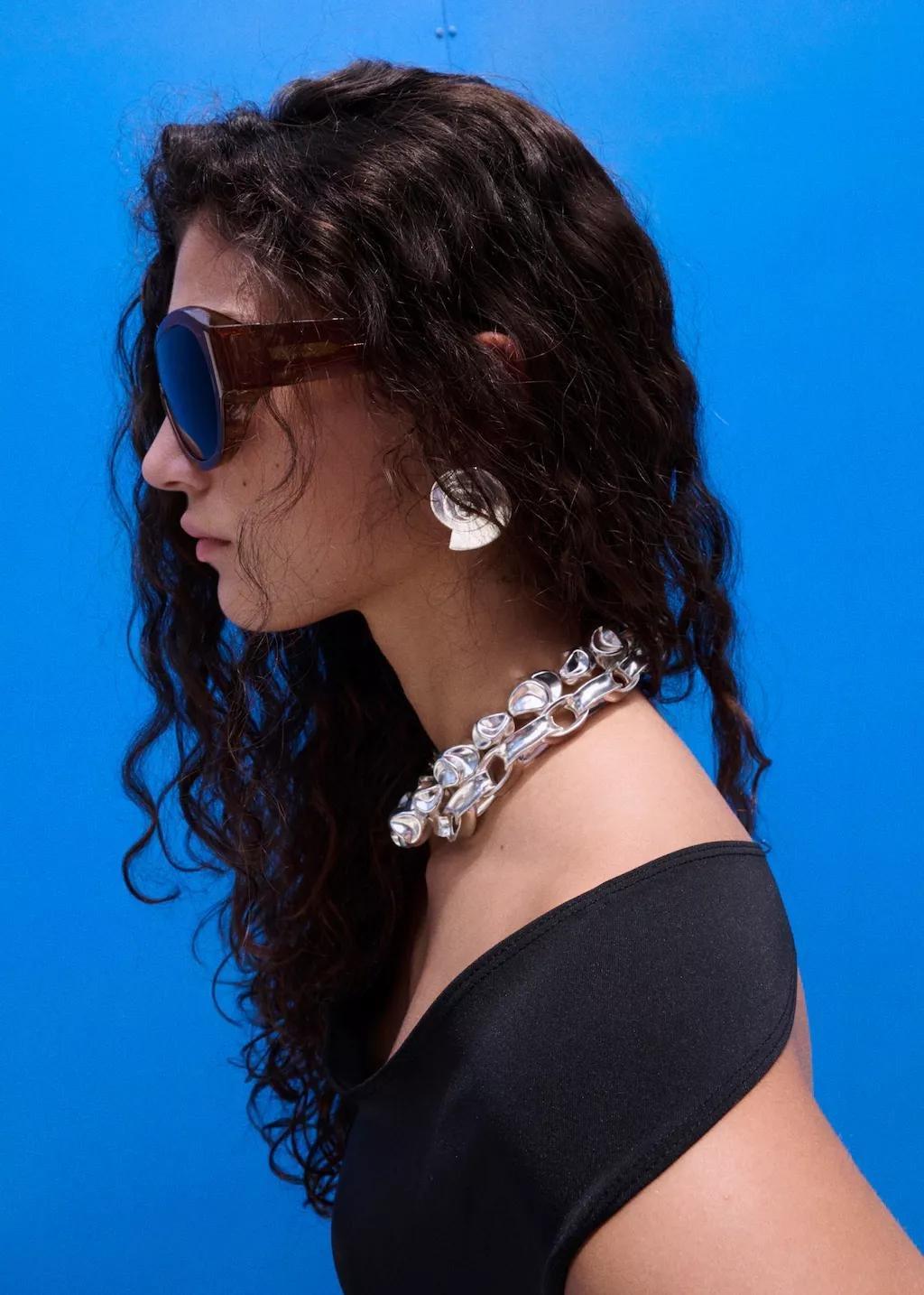 Black Fitted Bodysuit With Open Back, Black, large image number 0