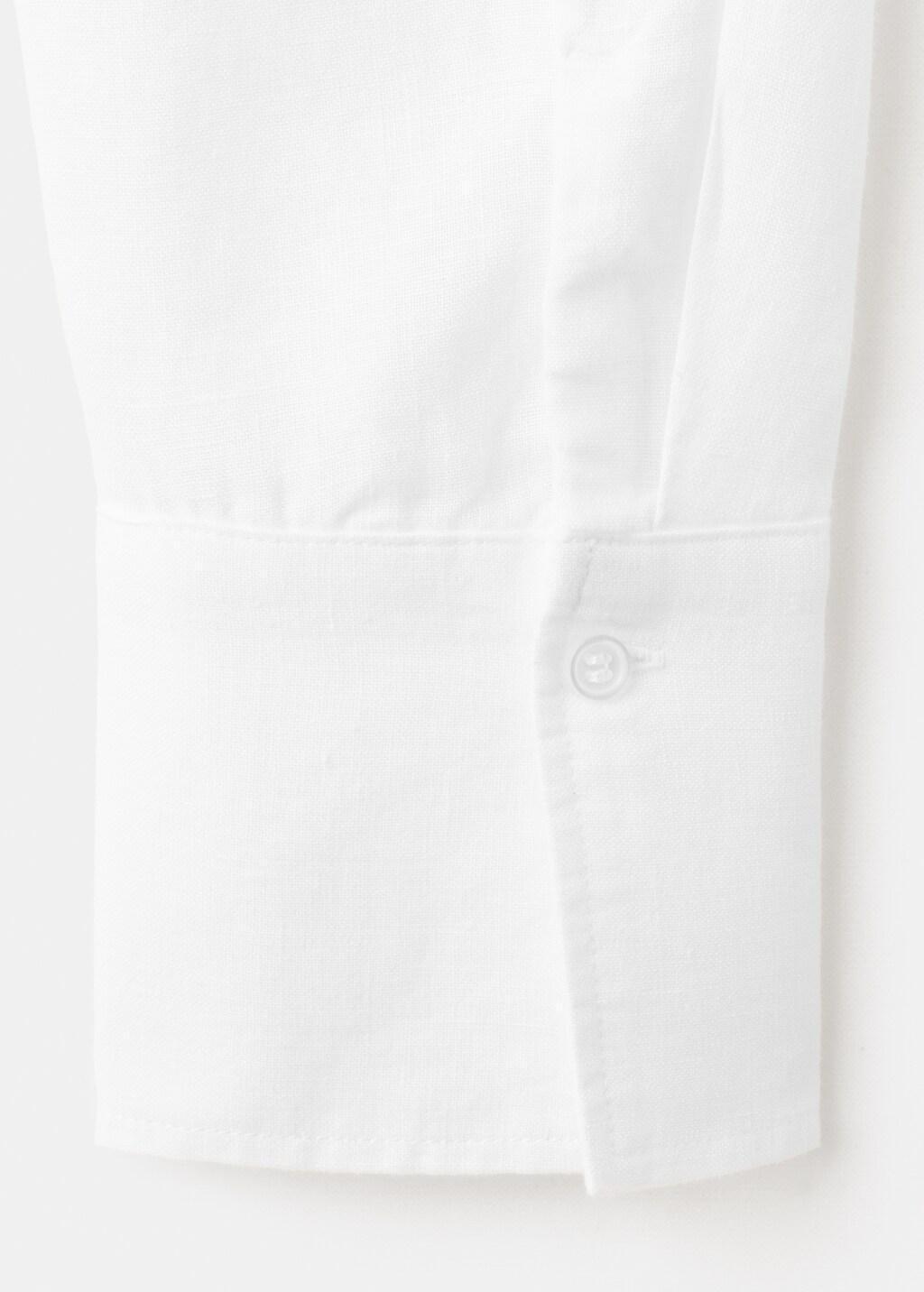 White Straight Linen Shirt, 0201_01, large image number 1