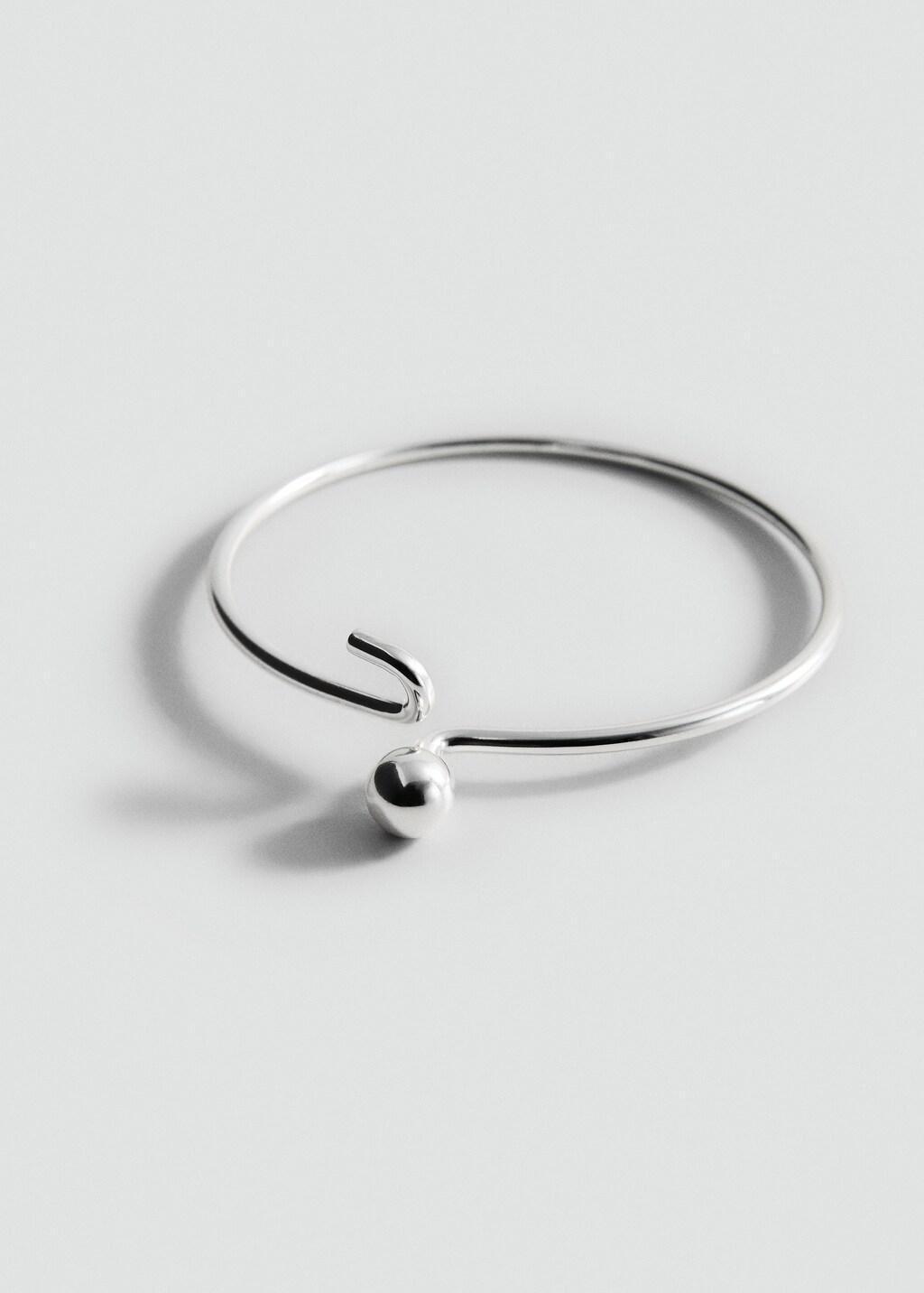 Silver Fine Rigid Bangle, 0201_PL, large