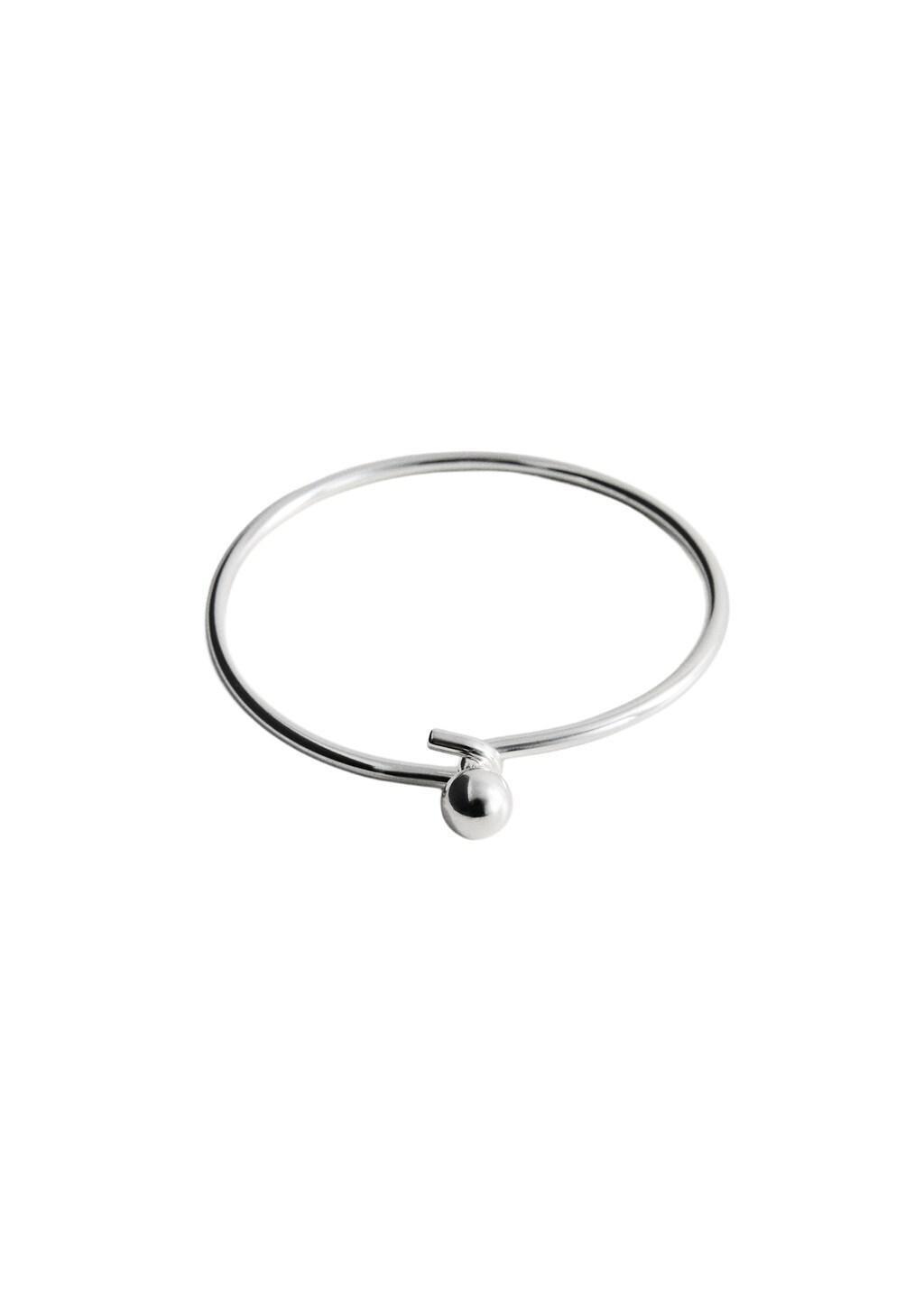 Silver Fine Rigid Bangle, 0201_PL, large image number 2
