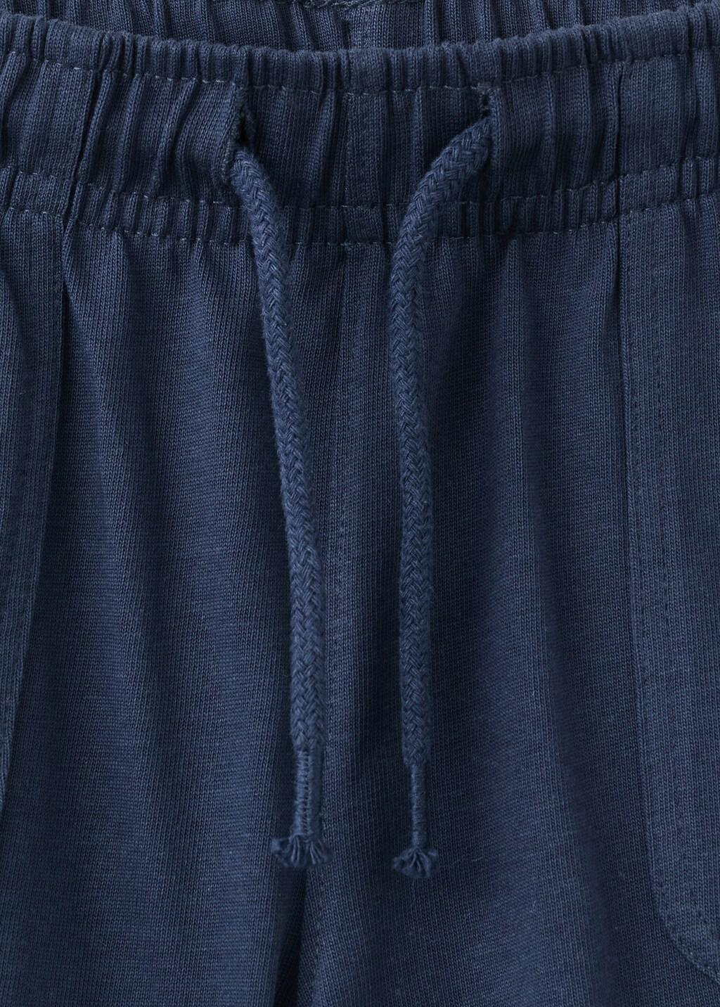 Navy Sport Bermuda Shorts, Baby Boy, Navy, medium