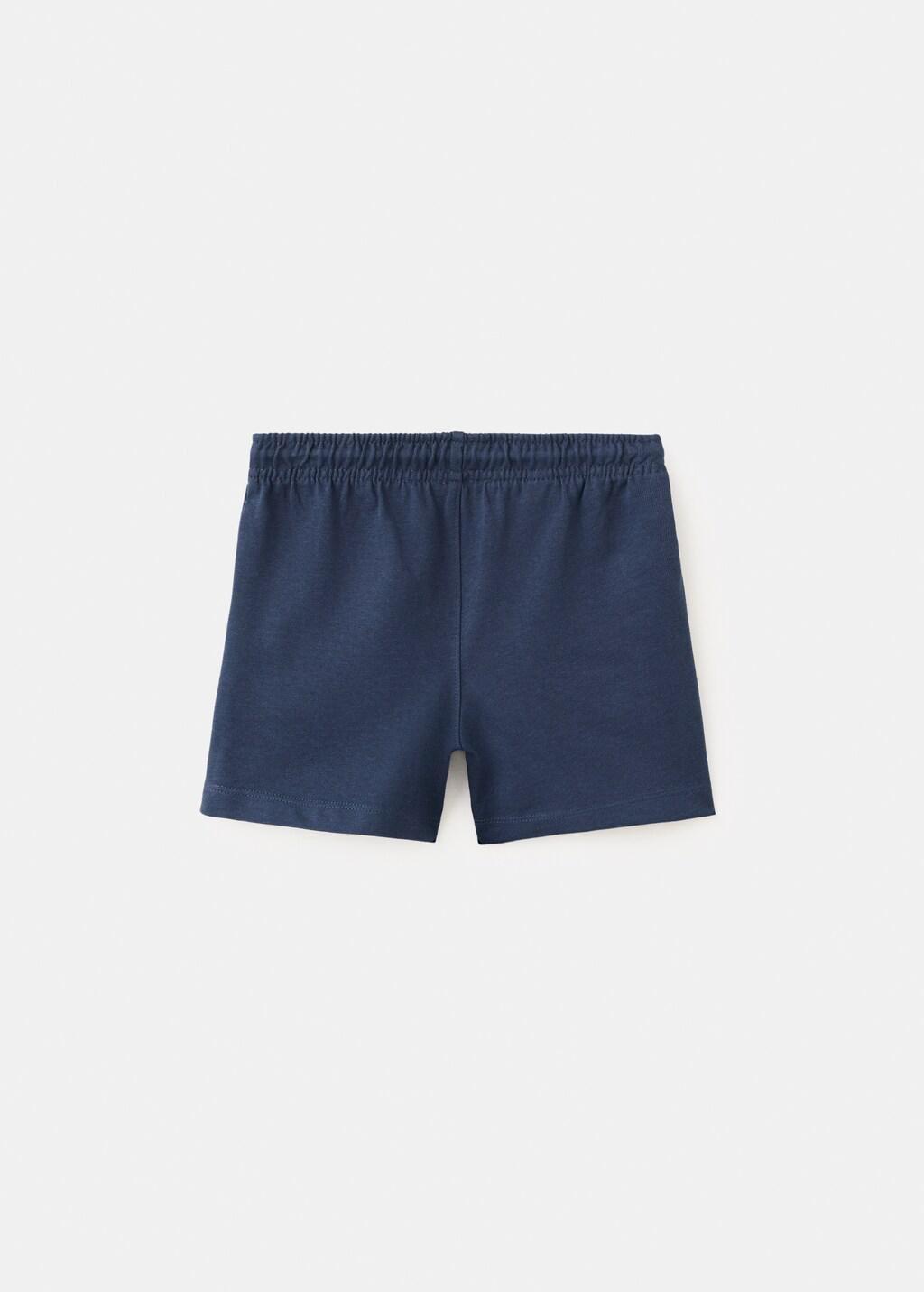 Navy Sport Bermuda Shorts, Baby Boy, Navy, medium