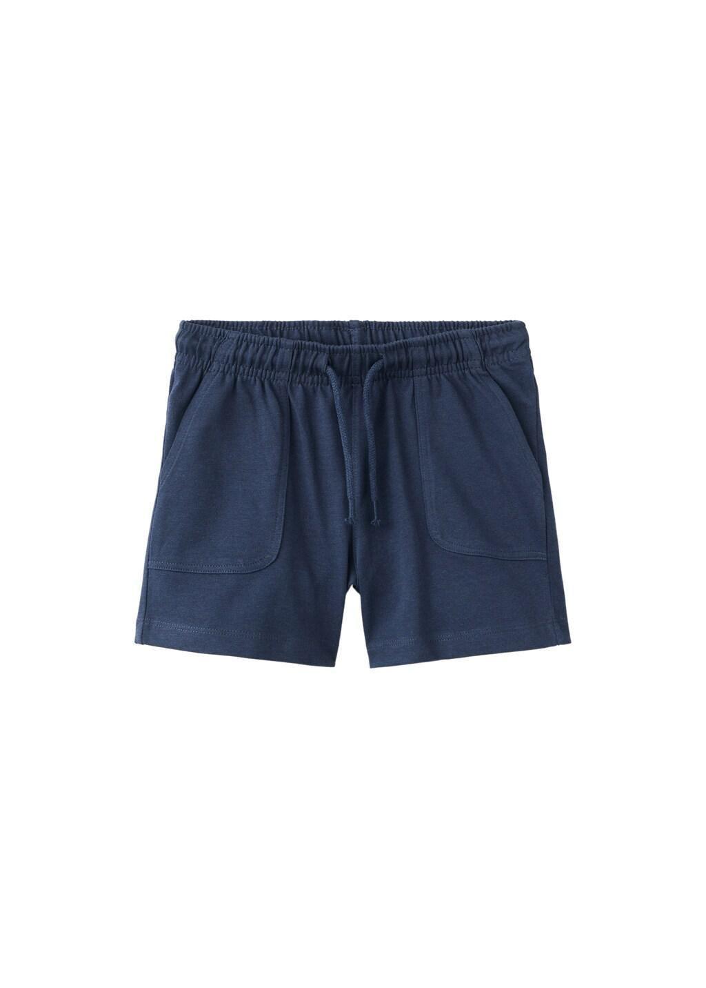 Navy Sport Bermuda Shorts, Baby Boy, Navy, large image number 4