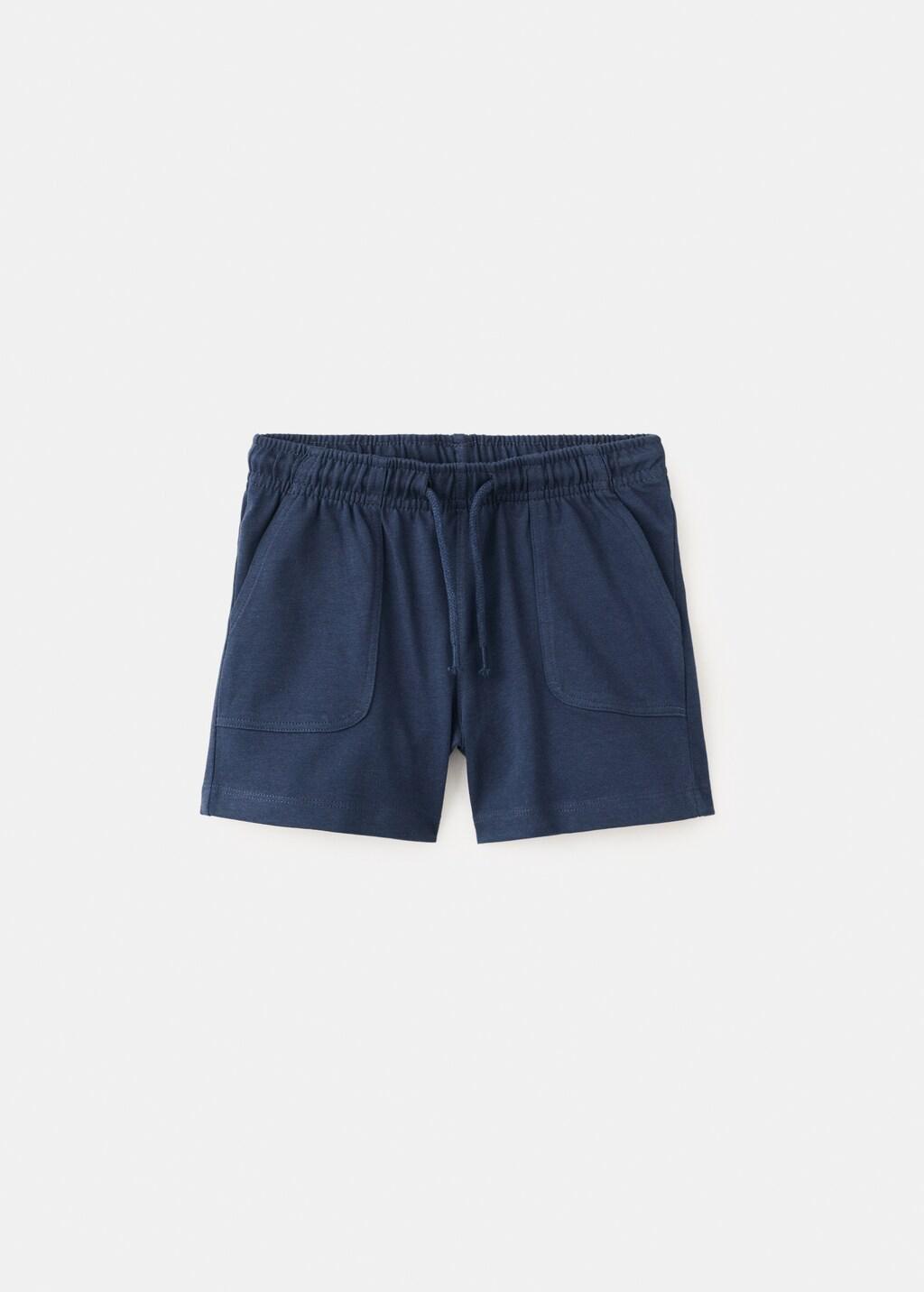 Navy Sport Bermuda Shorts, Baby Boy, Navy, large image number 5