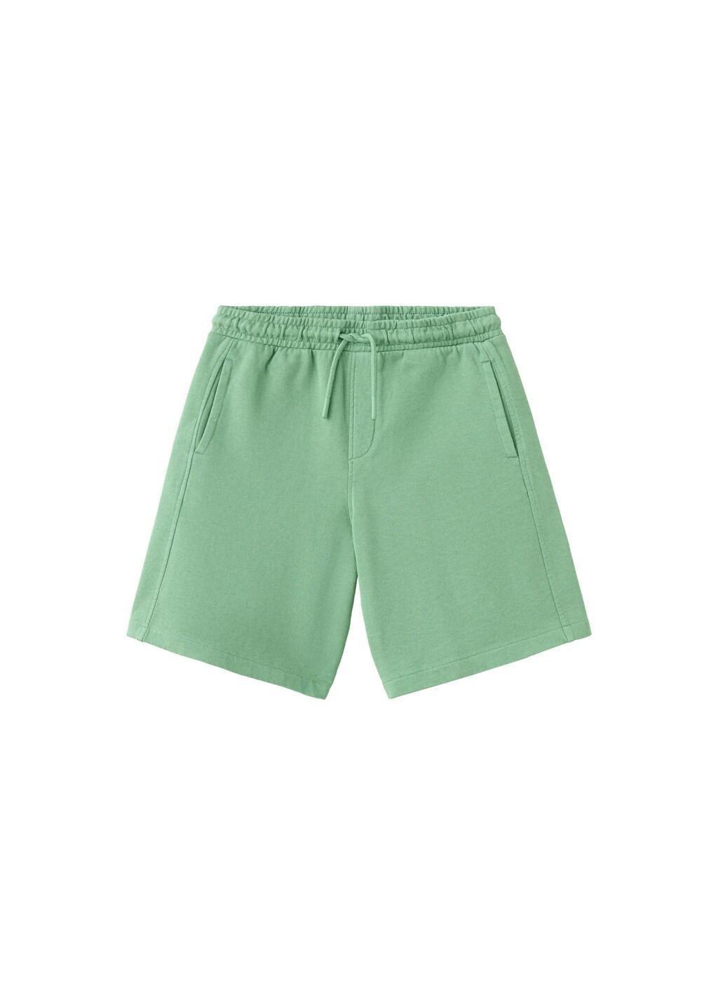 Green Sport Bermuda Shorts, Kids Boy, Green, large image number 3