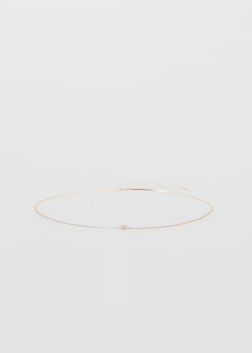 Gold Beaded Chain Belt, Gold, large image number 3