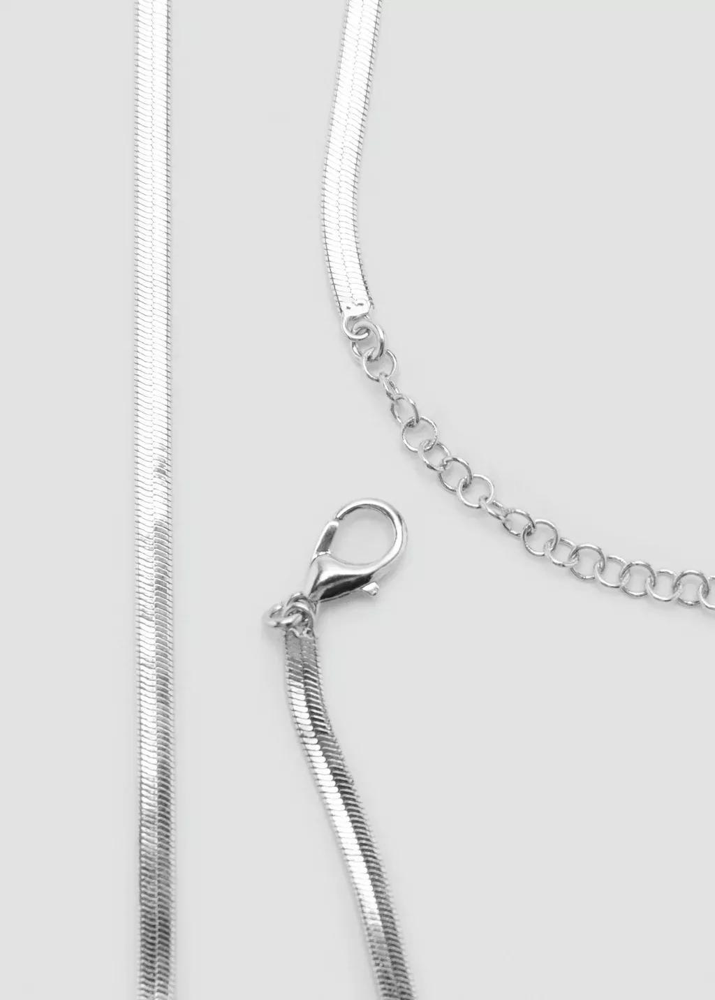 Silver Beaded Chain Belt, Silver, large image number 1