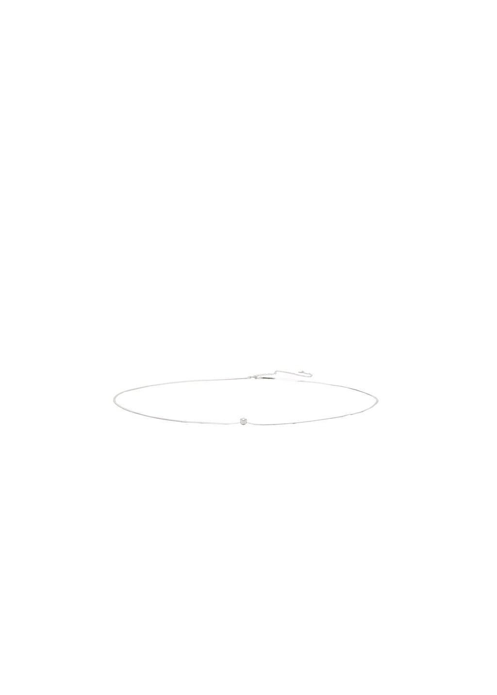 Silver Beaded Chain Belt, Silver, medium