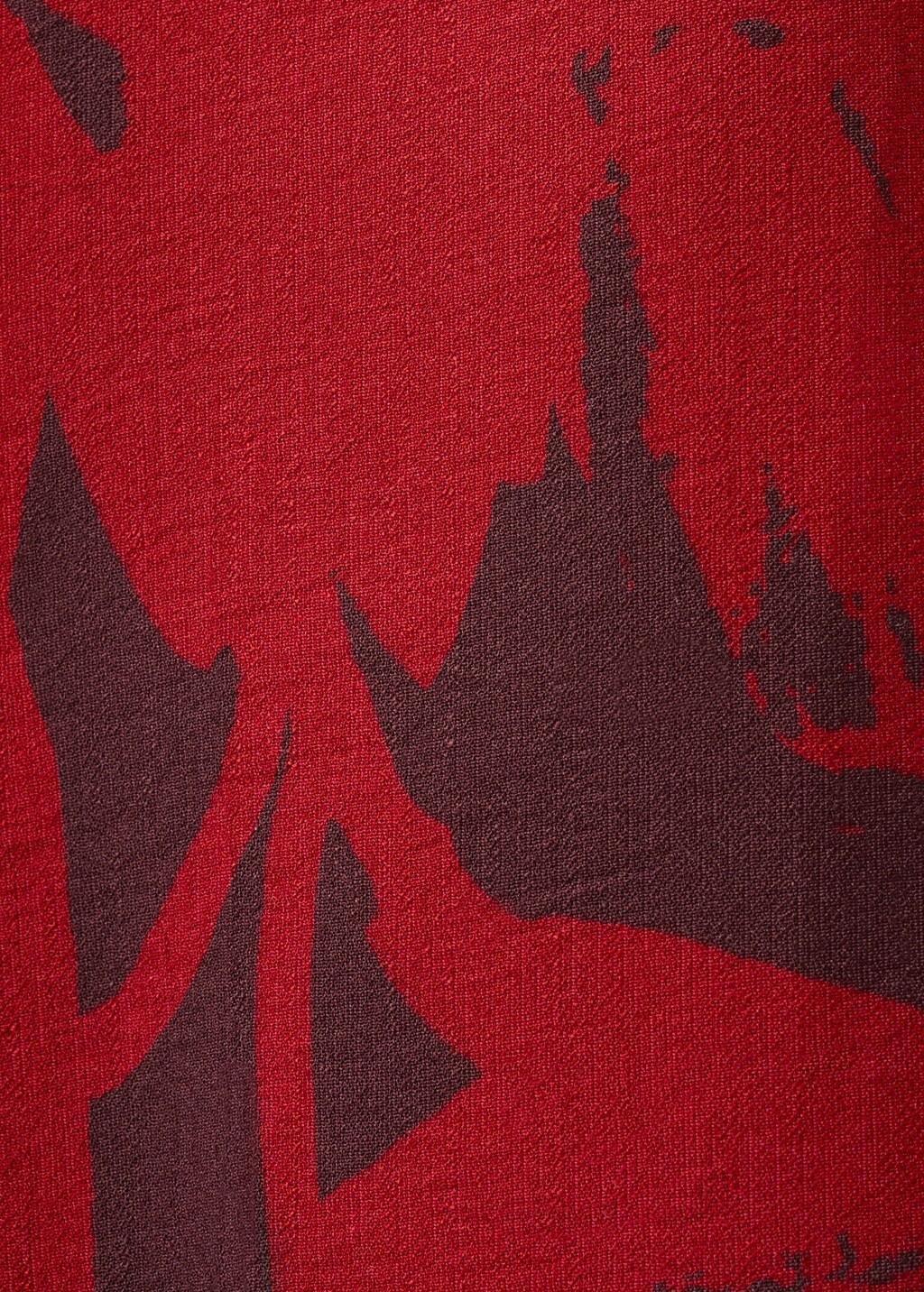 Red Printed Asymmetrical Jumpsuit, Red, large image number 5