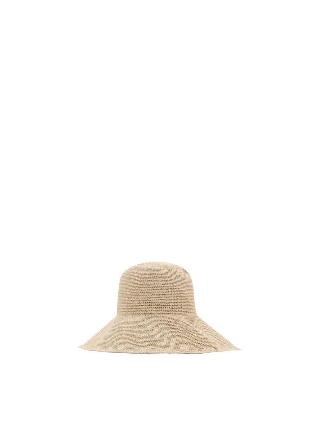 Beige Natural Fibre Bucket Hat, 0201_05, large image number 2