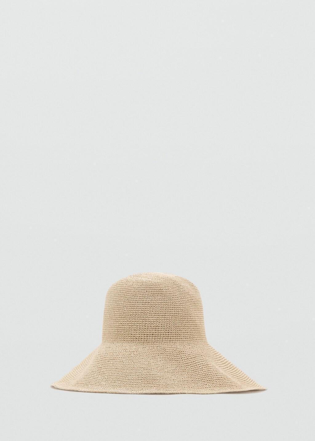 Beige Natural Fibre Bucket Hat, 0201_05, large image number 3