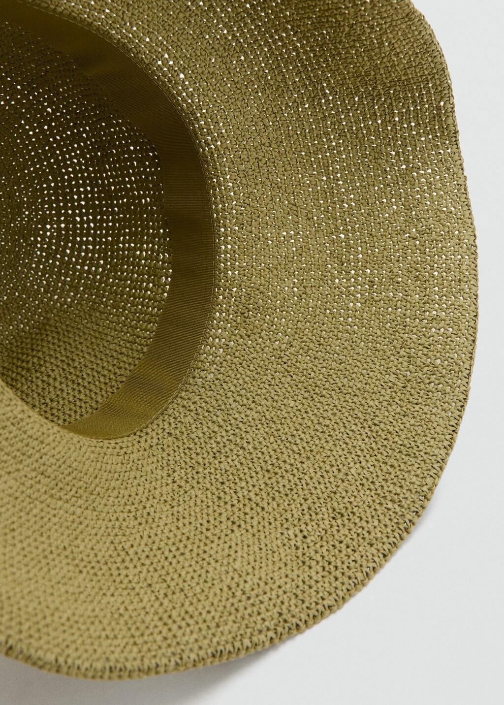 Khaki Natural Fibre Bucket Hat, 0201_37, large image number 1