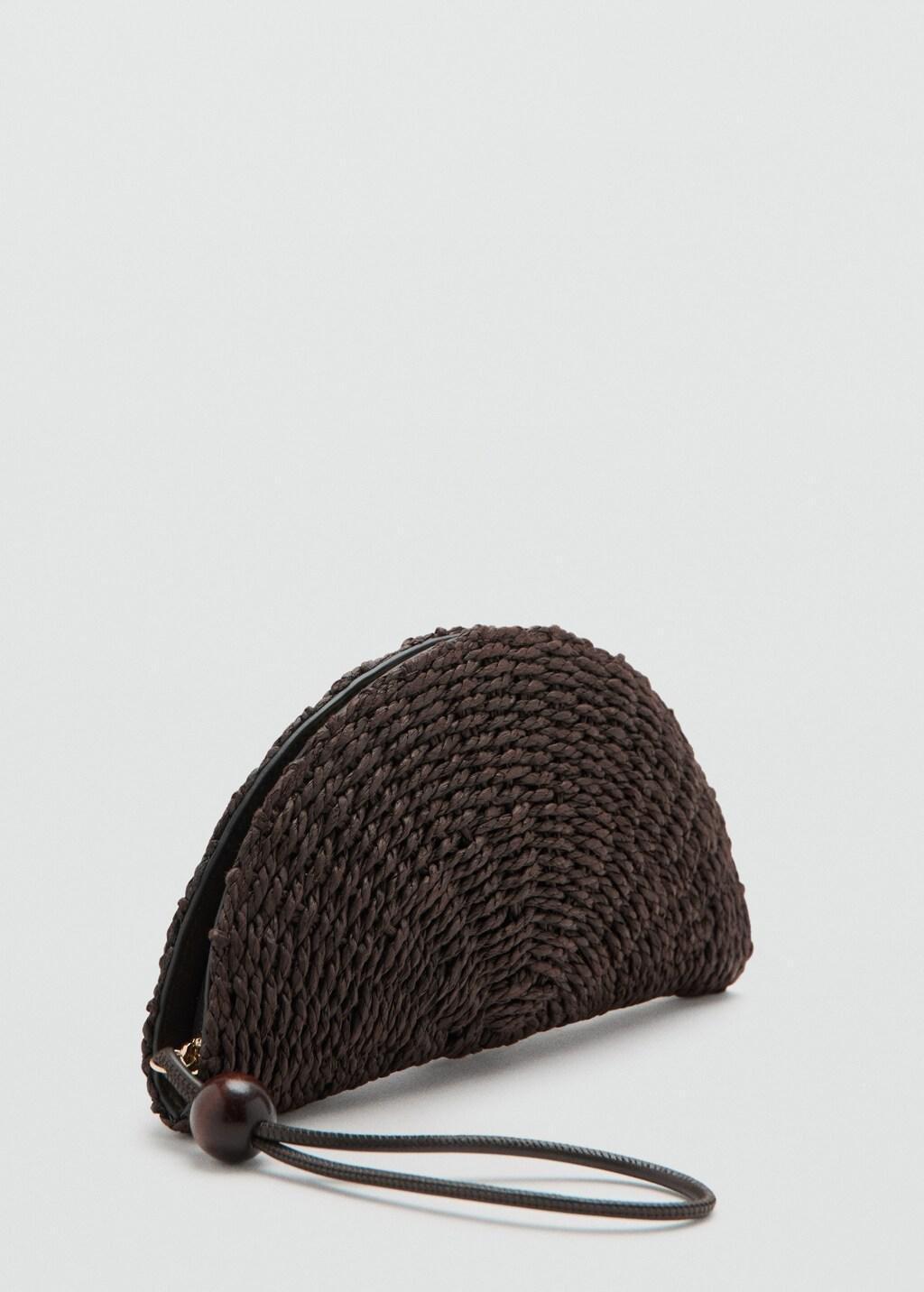 Brown Natural Fibre Pouch, 0201_32, large image number 0