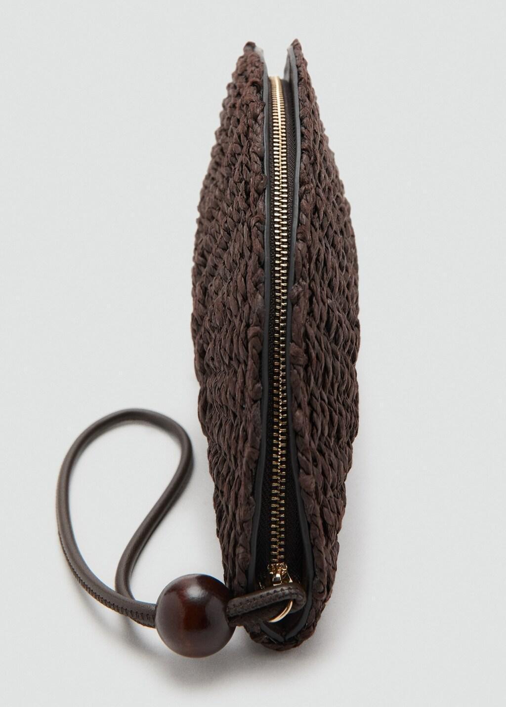 Brown Natural Fibre Pouch, 0201_32, large image number 1