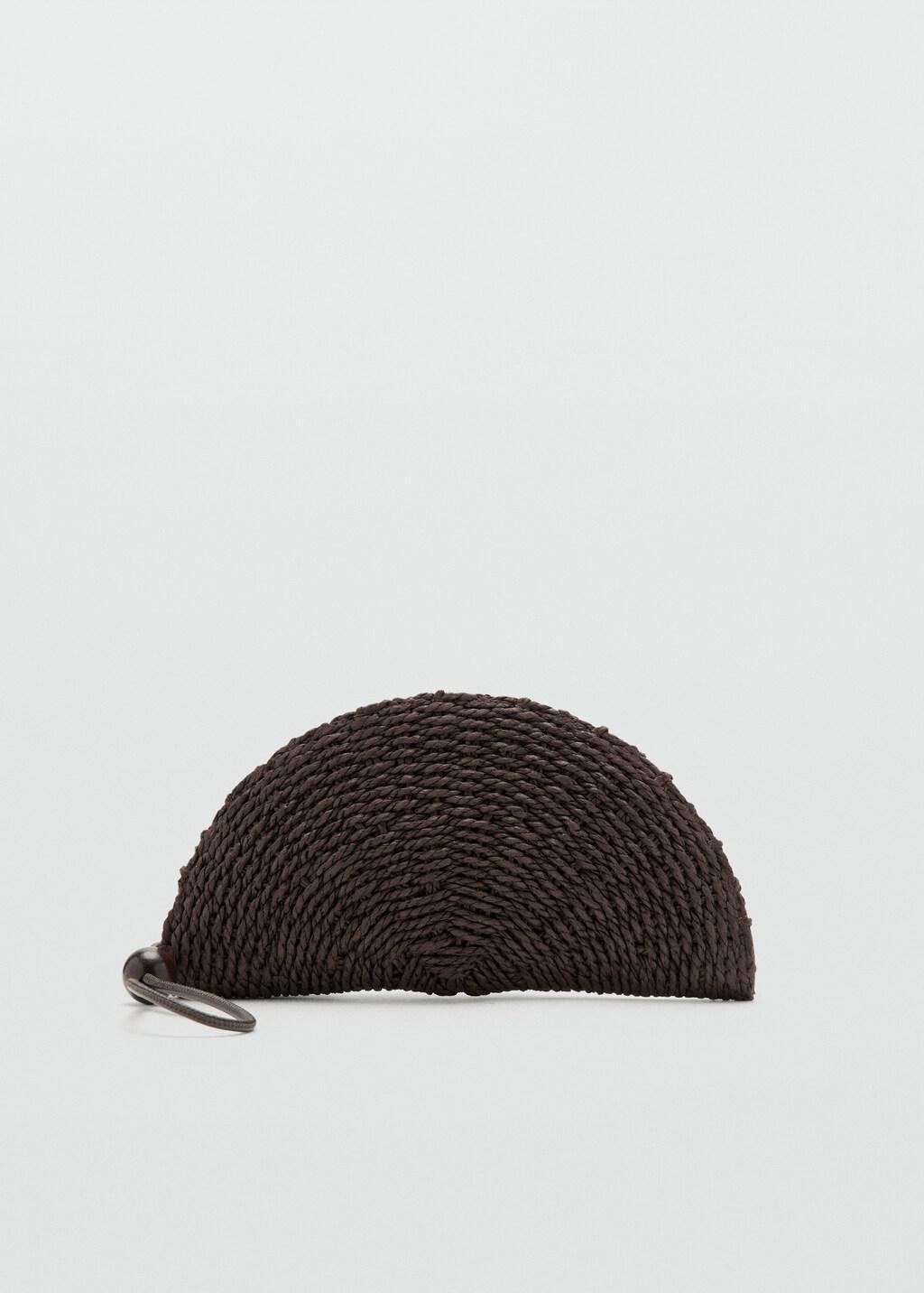 Brown Natural Fibre Pouch, 0201_32, large image number 3