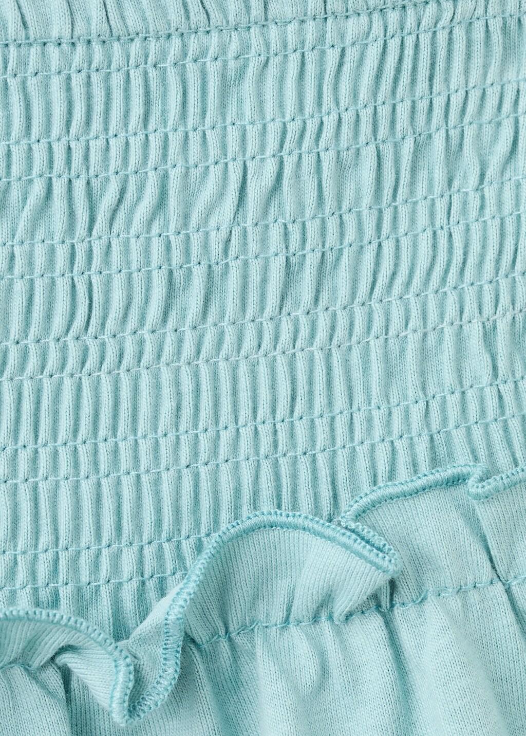 Turquoise Ruffled Short Skirt, Kids Girl, 0201_46, large image number 1