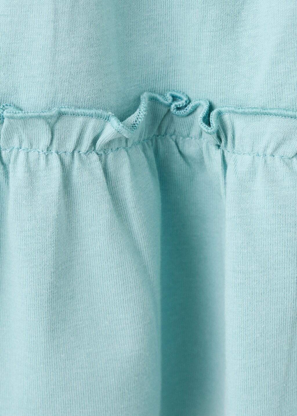 Turquoise Ruffled Short Skirt, Kids Girl, 0201_46, large image number 3