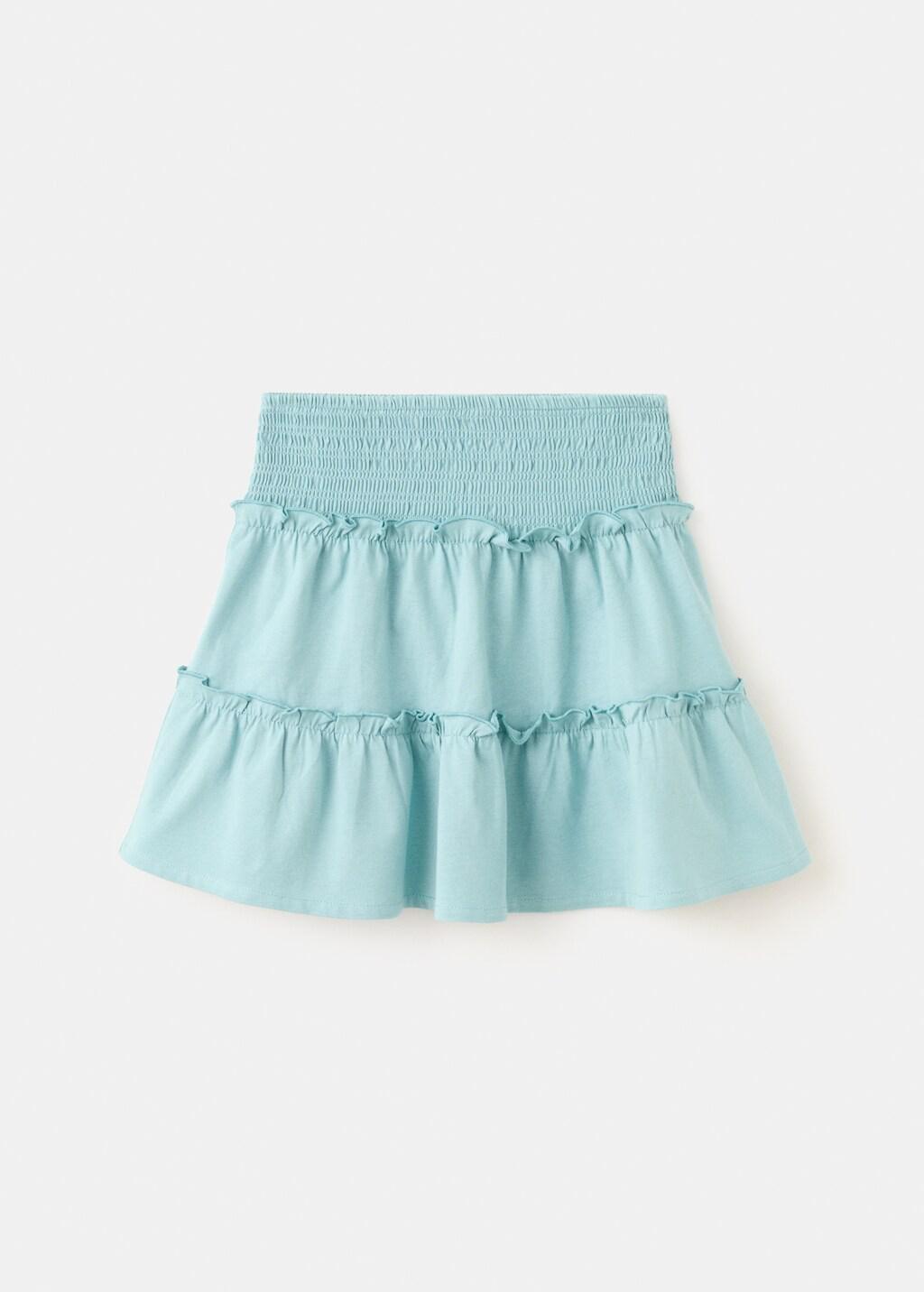 Turquoise Ruffled Short Skirt, Kids Girl, 0201_46, large image number 5