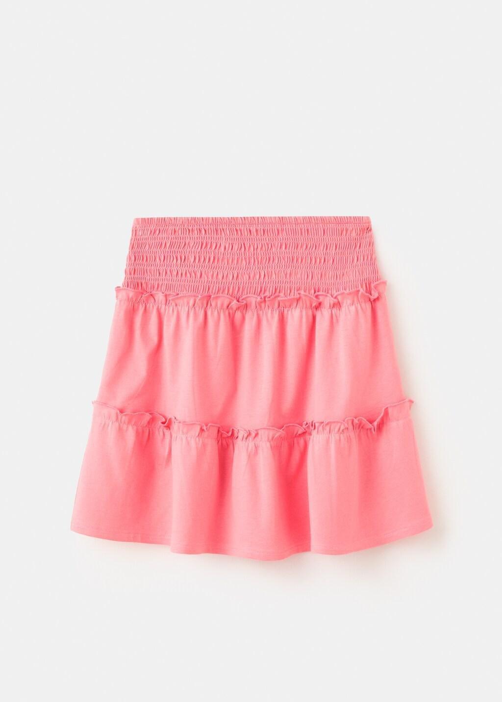Red Ruffled Short Skirt, Kids Girl, 0201_87, large image number 1