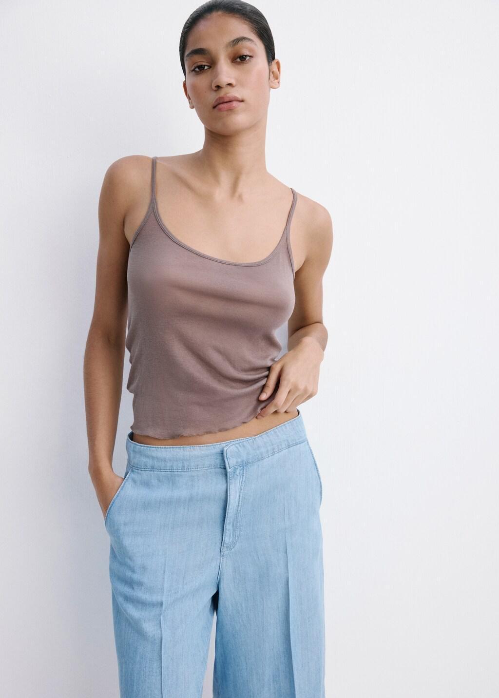 Blue Straight Low-Rise Denim Bermuda Shorts, 0201_TC, large image number 3