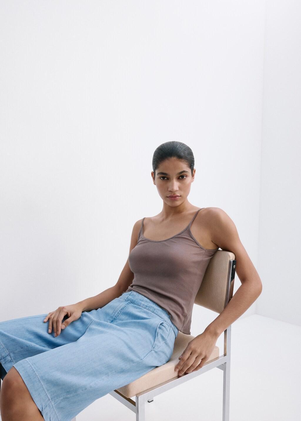 Blue Straight Low-Rise Denim Bermuda Shorts, 0201_TC, large image number 4