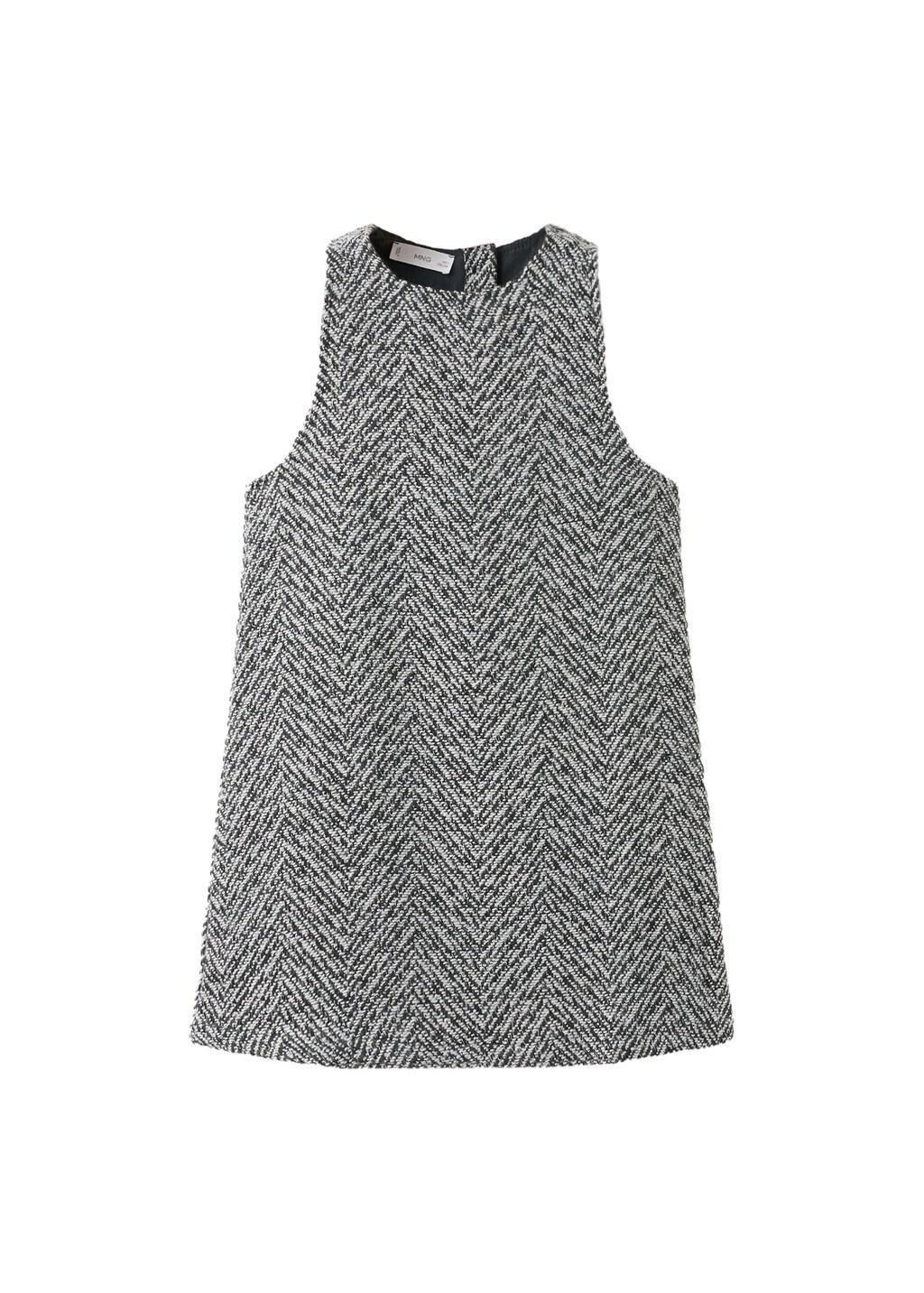 Blue Lurex Tweed Dress, Kids Girls, Medium Blue, large image number 7