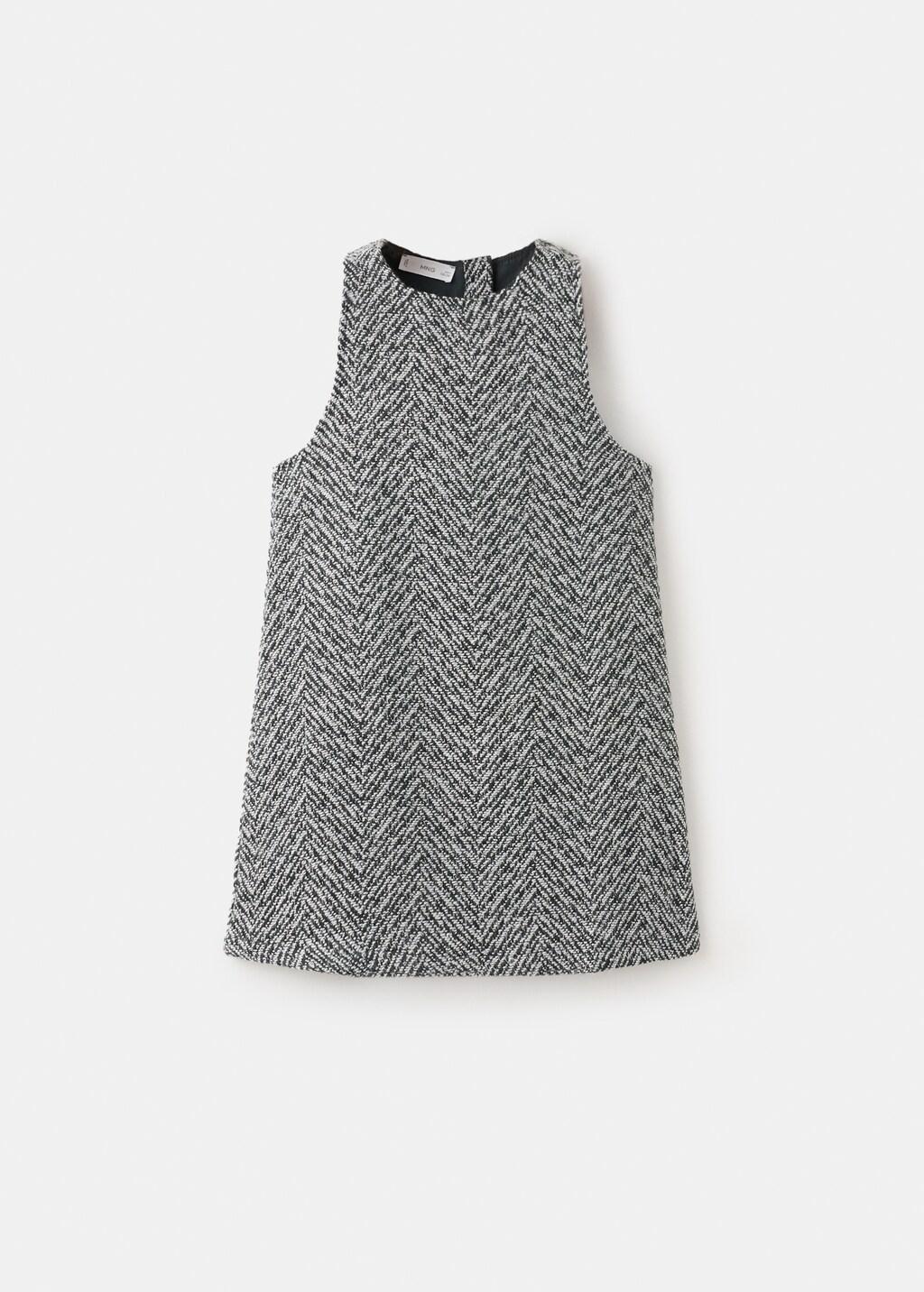 Blue Lurex Tweed Dress, Kids Girls, 0201_52, large image number 8