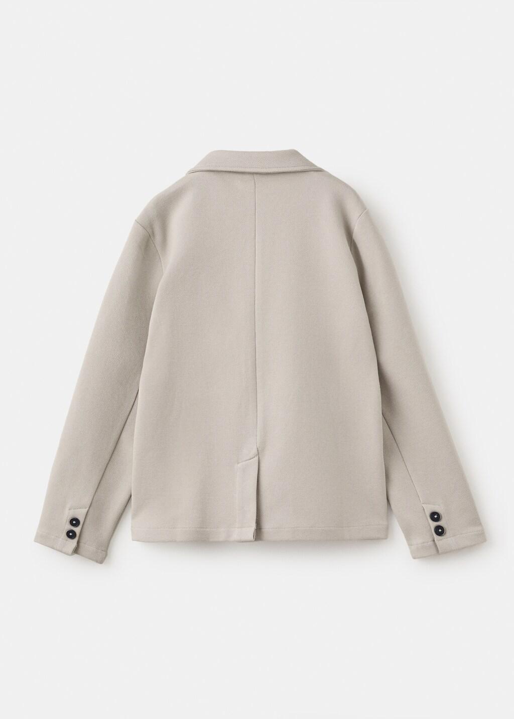 Brown Lt Pastel Cotton-Blend Piqu&atilde;&copy; Blazer, Kids Boy, Light Pastel Brown, medium