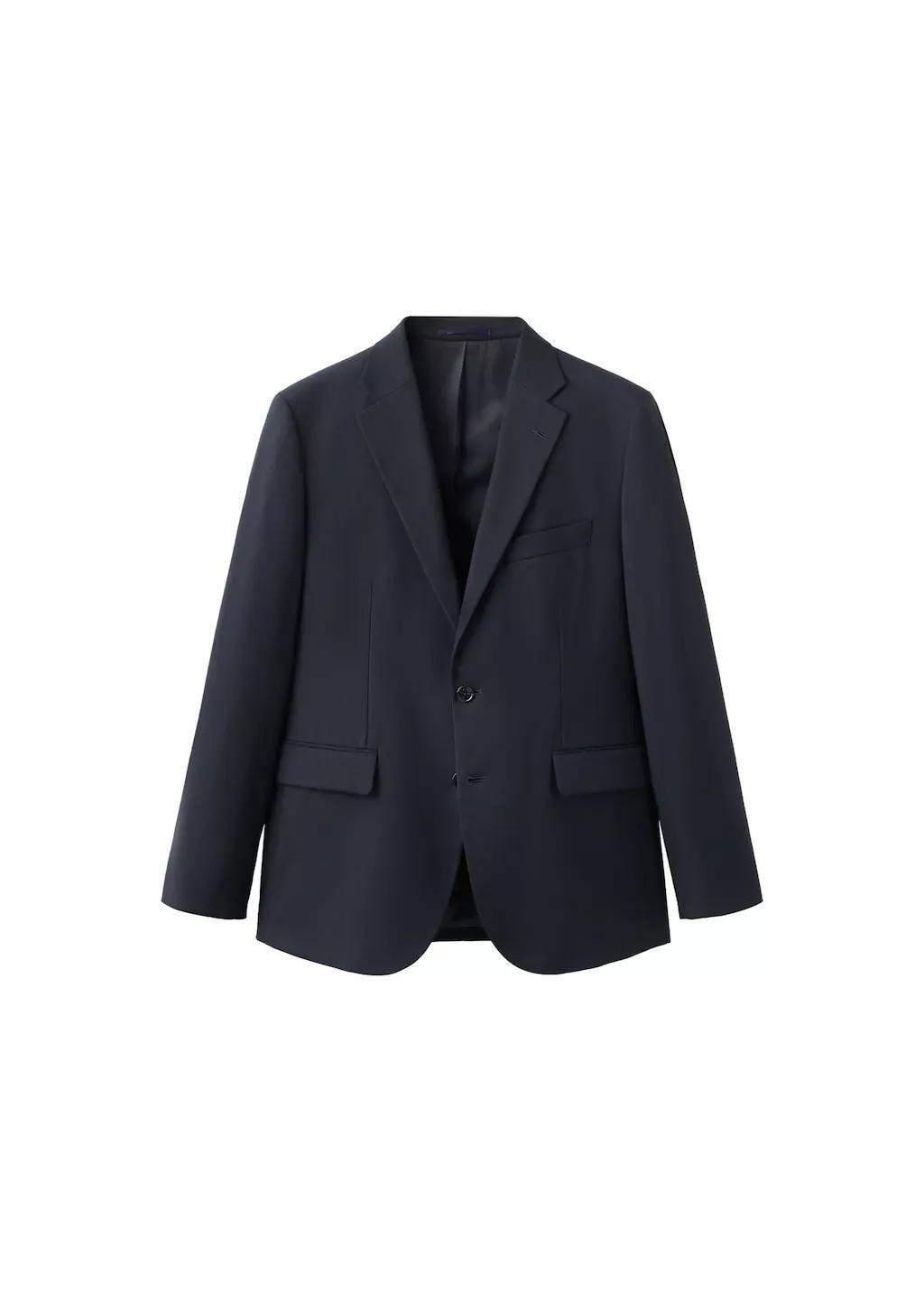 Navy Milan Slim-Fit Suit Jacket, Navy, large image number 6
