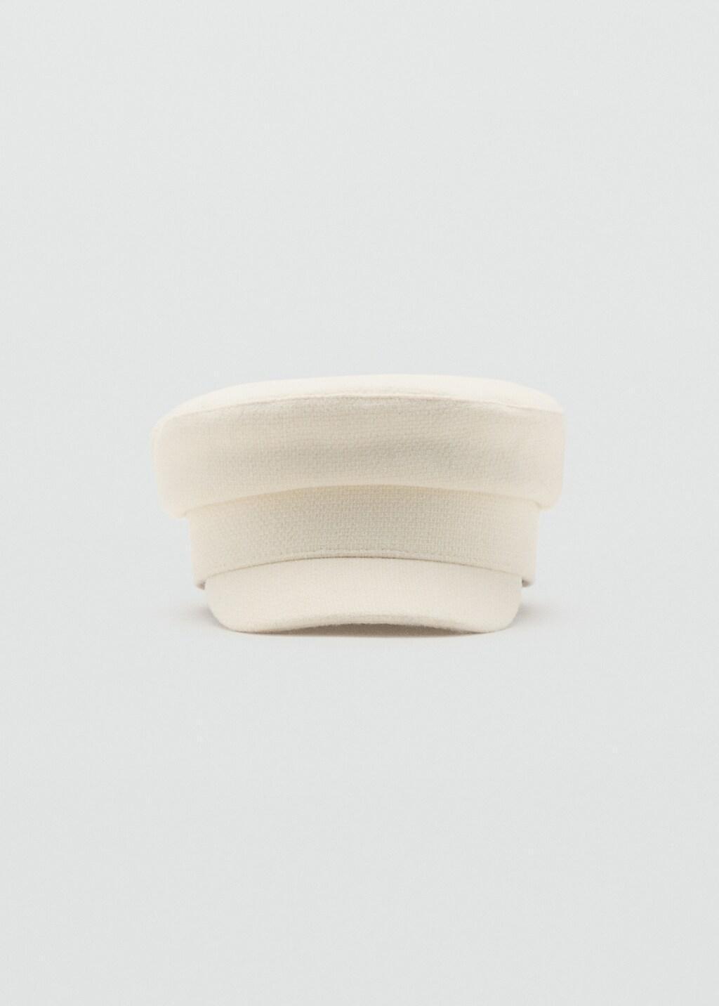 Beige Baker Boy Cap, Light Beige, large image number 0