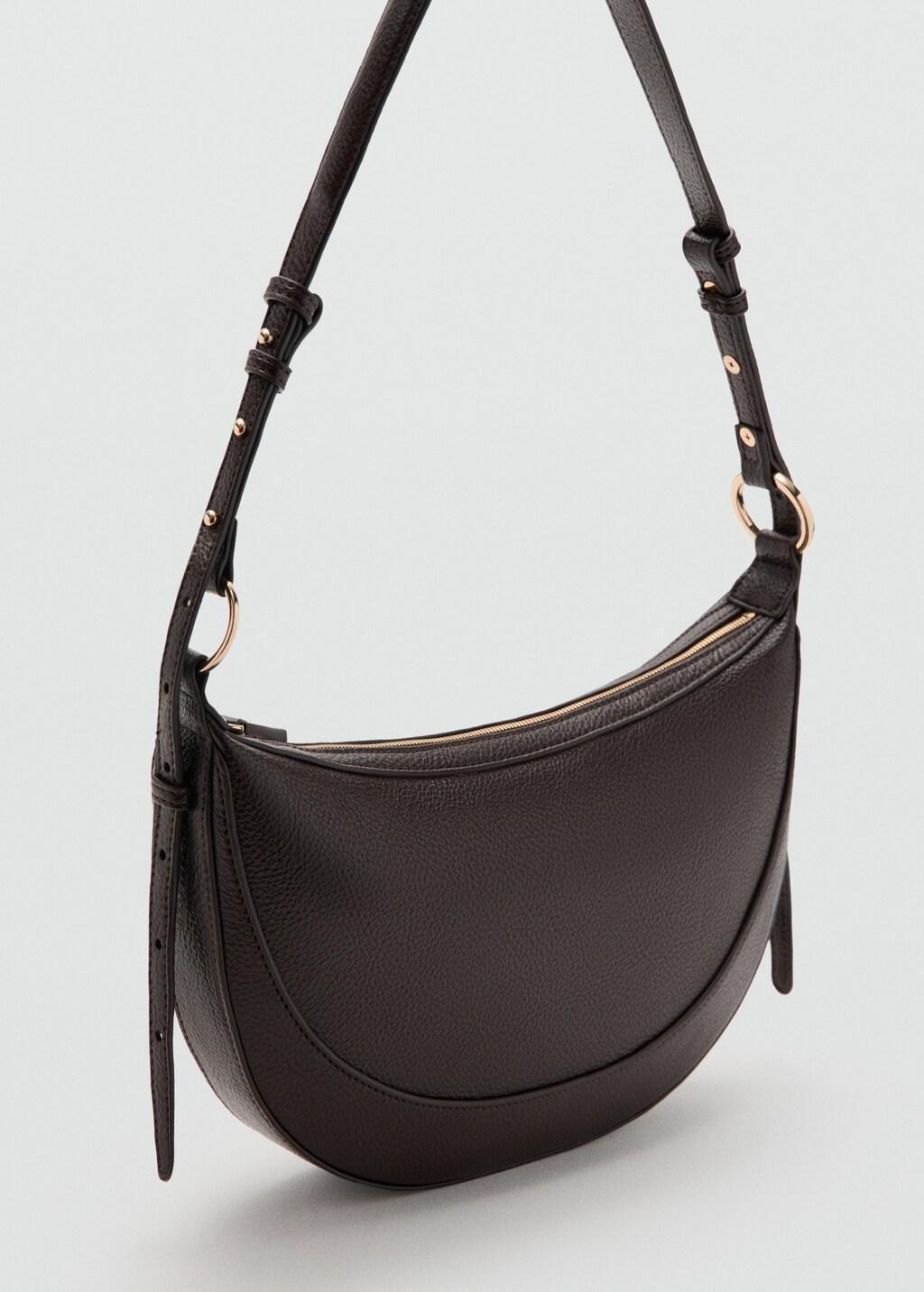 Brown Oval Shoulder Bag, 0201_32, medium