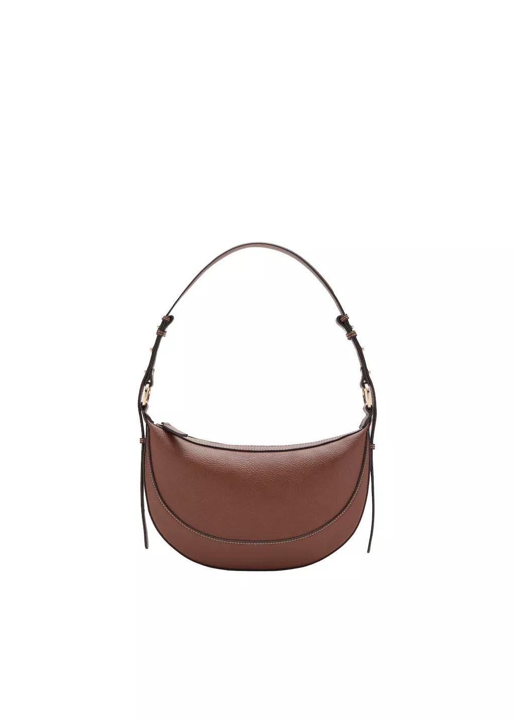 Brown Oval Shoulder Bag, 0201_CU, medium