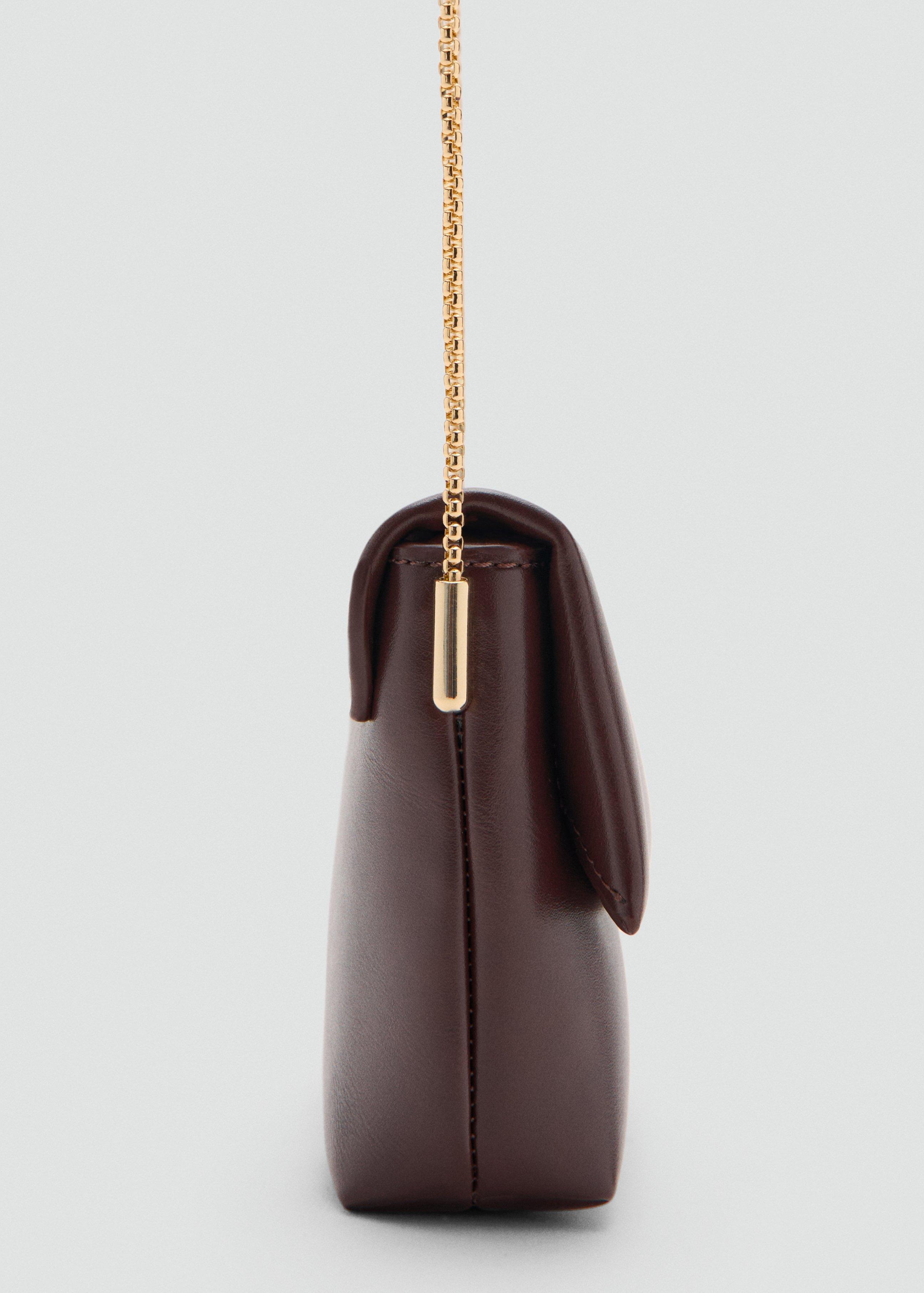 Brown Crossbody Envelope-Style Bag, Dark Brown, large image number 2