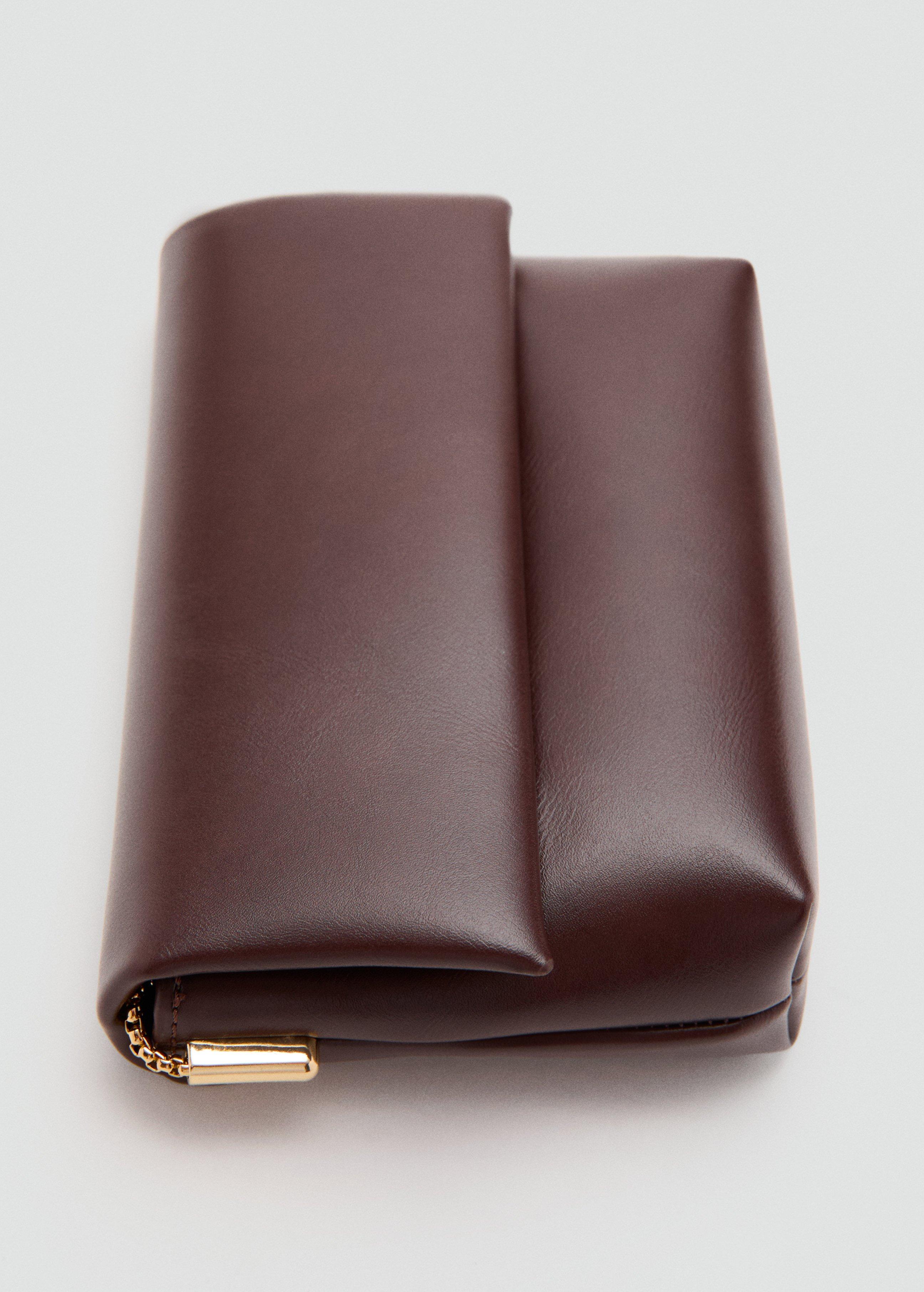 Brown Crossbody Envelope-Style Bag, Dark Brown, large image number 3