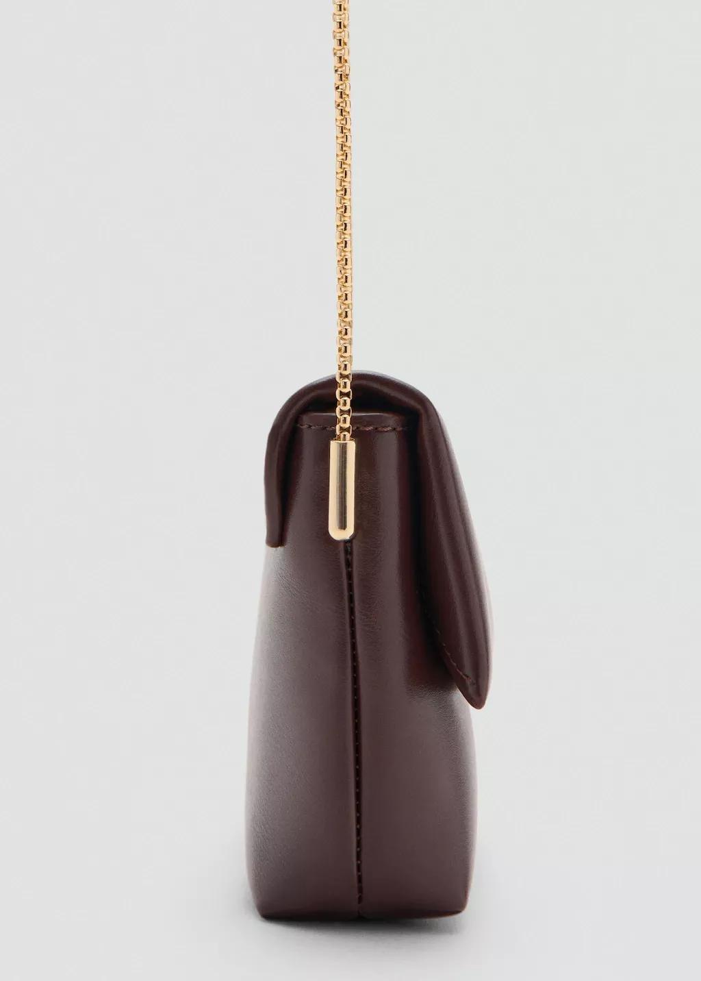 Brown Crossbody Envelope-Style Bag, 0201_32, large image number 6