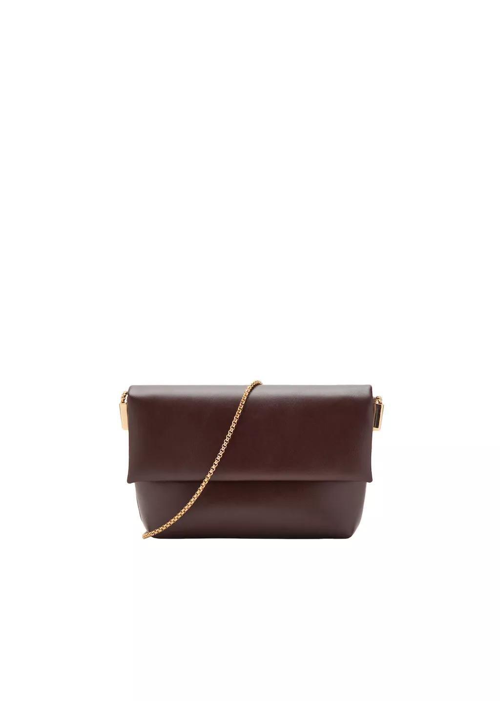 Brown Crossbody Envelope-Style Bag, 0201_32, large image number 7