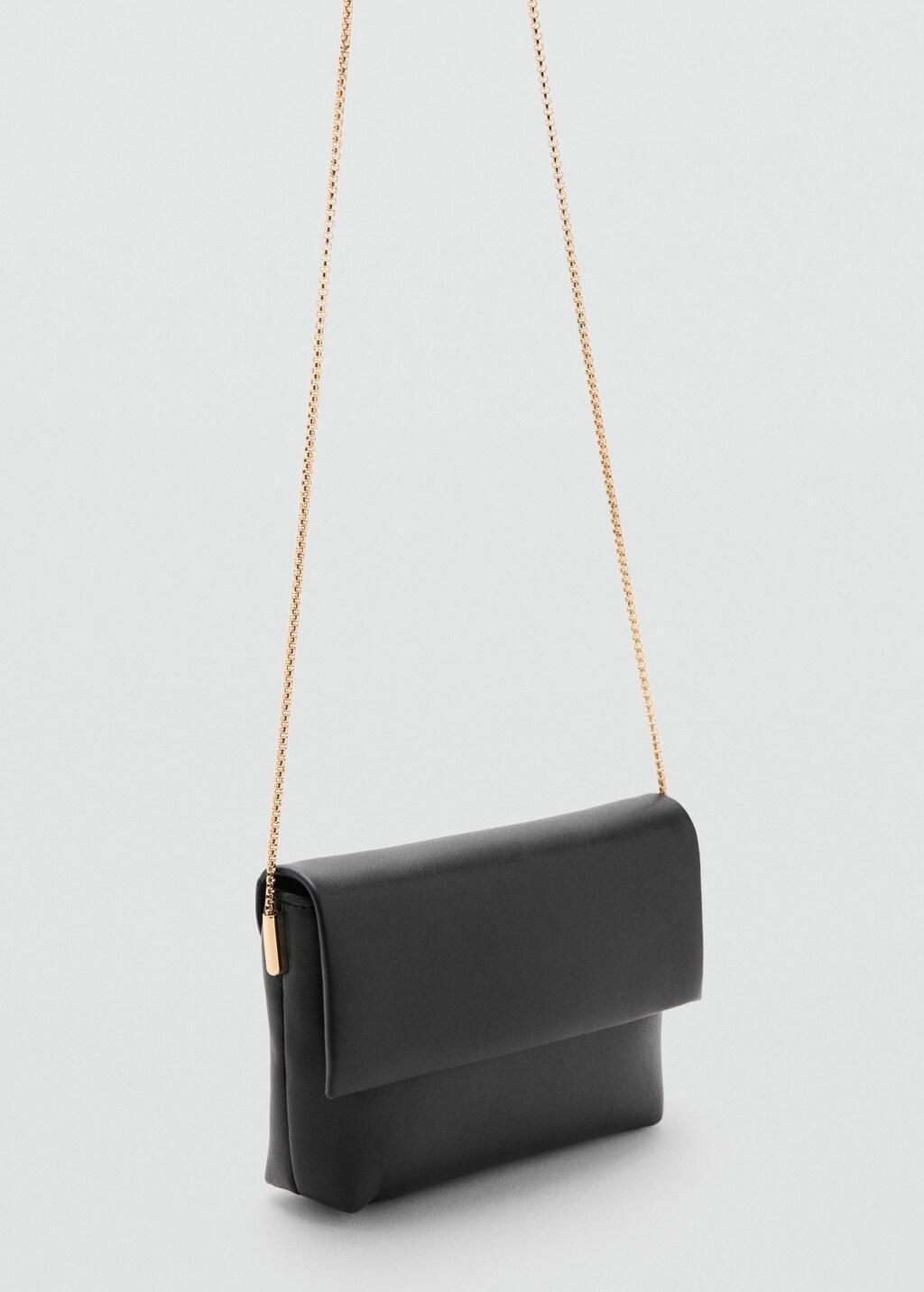 Black Crossbody Envelope-Style Bag, 0201_99, large image number 4