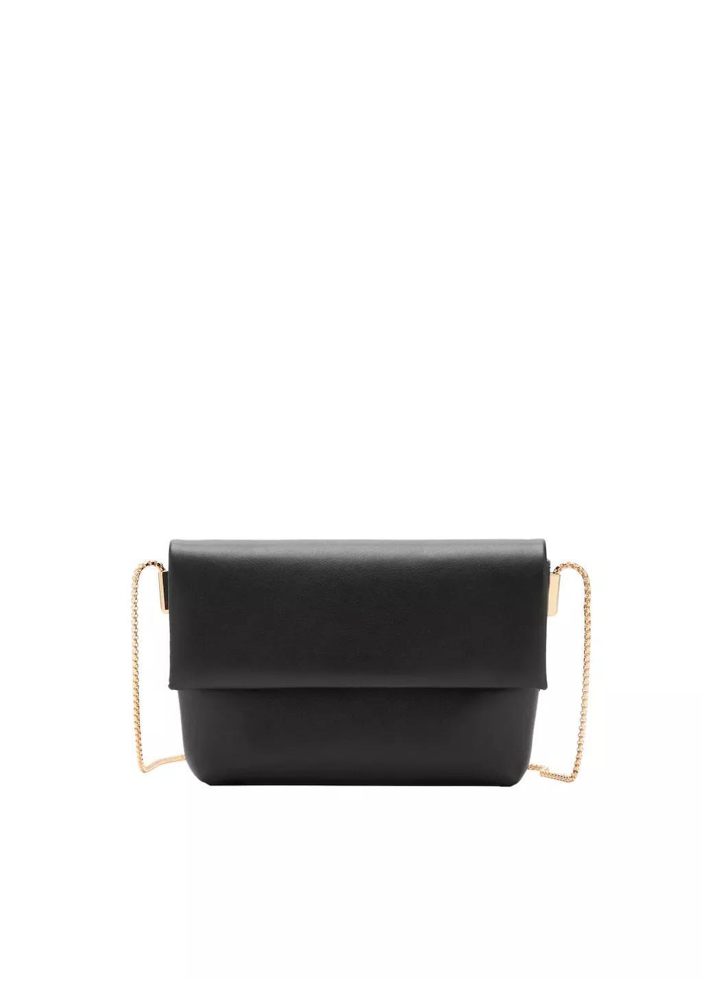 Black Crossbody Envelope-Style Bag, 0201_99, large image number 6